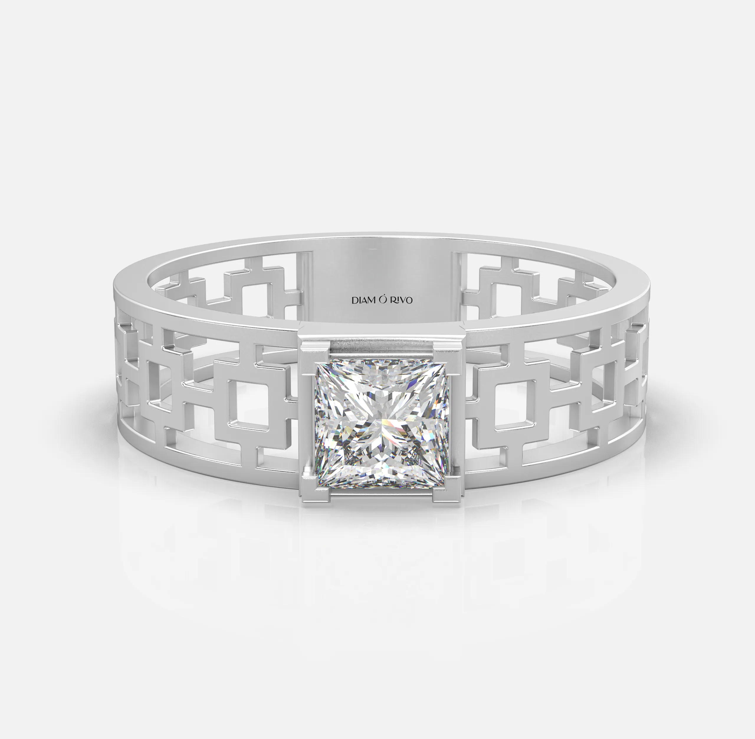 Royal Lattice Diamond Ring