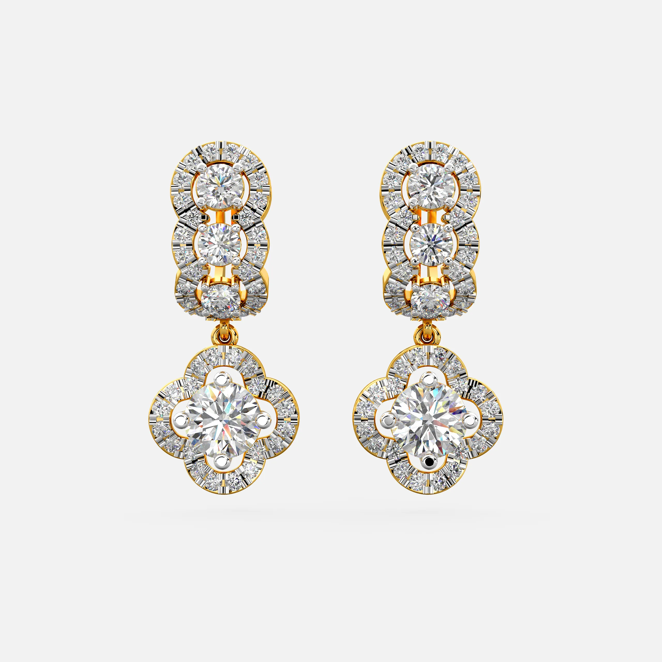Imperial Clover Diamond Earrings
