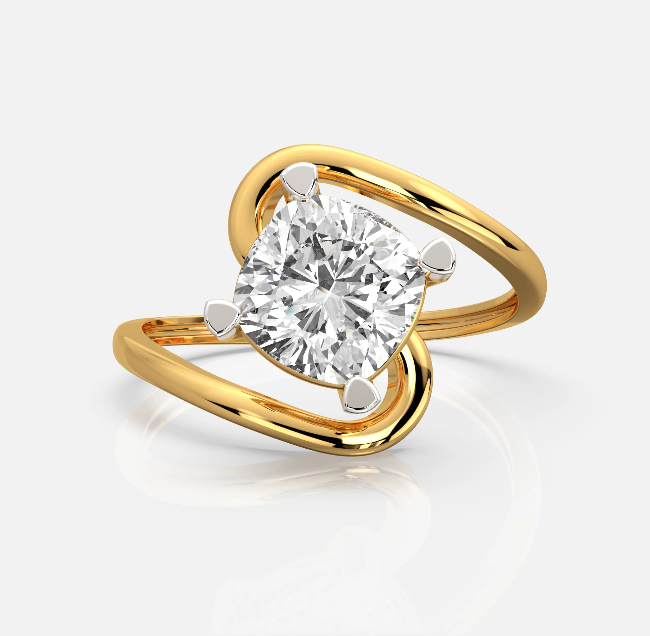 Lustre Cushion Ring