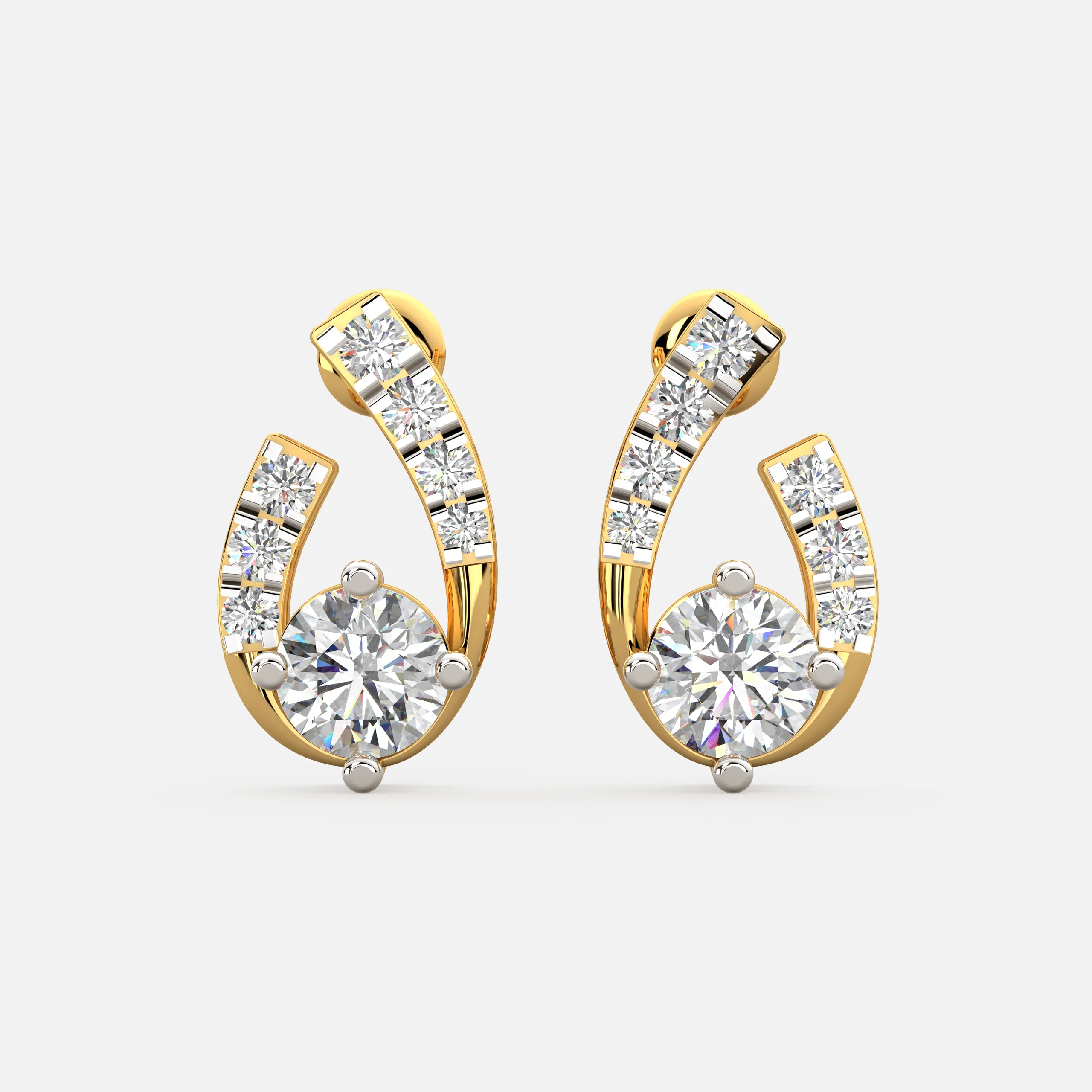 Aurora Arc Diamond Earrings