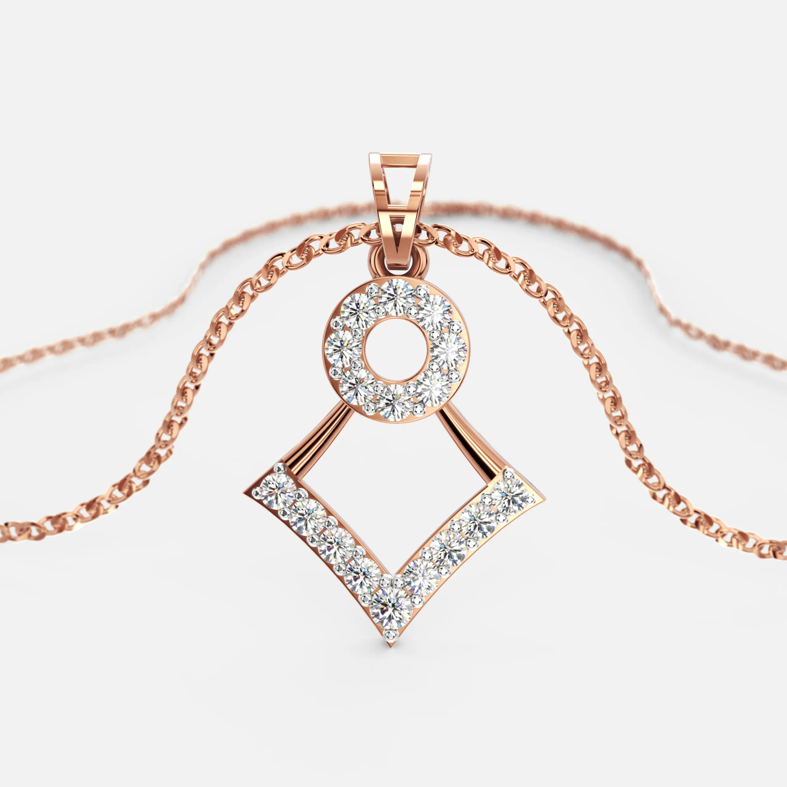Luminous Aura Diamond Pendant