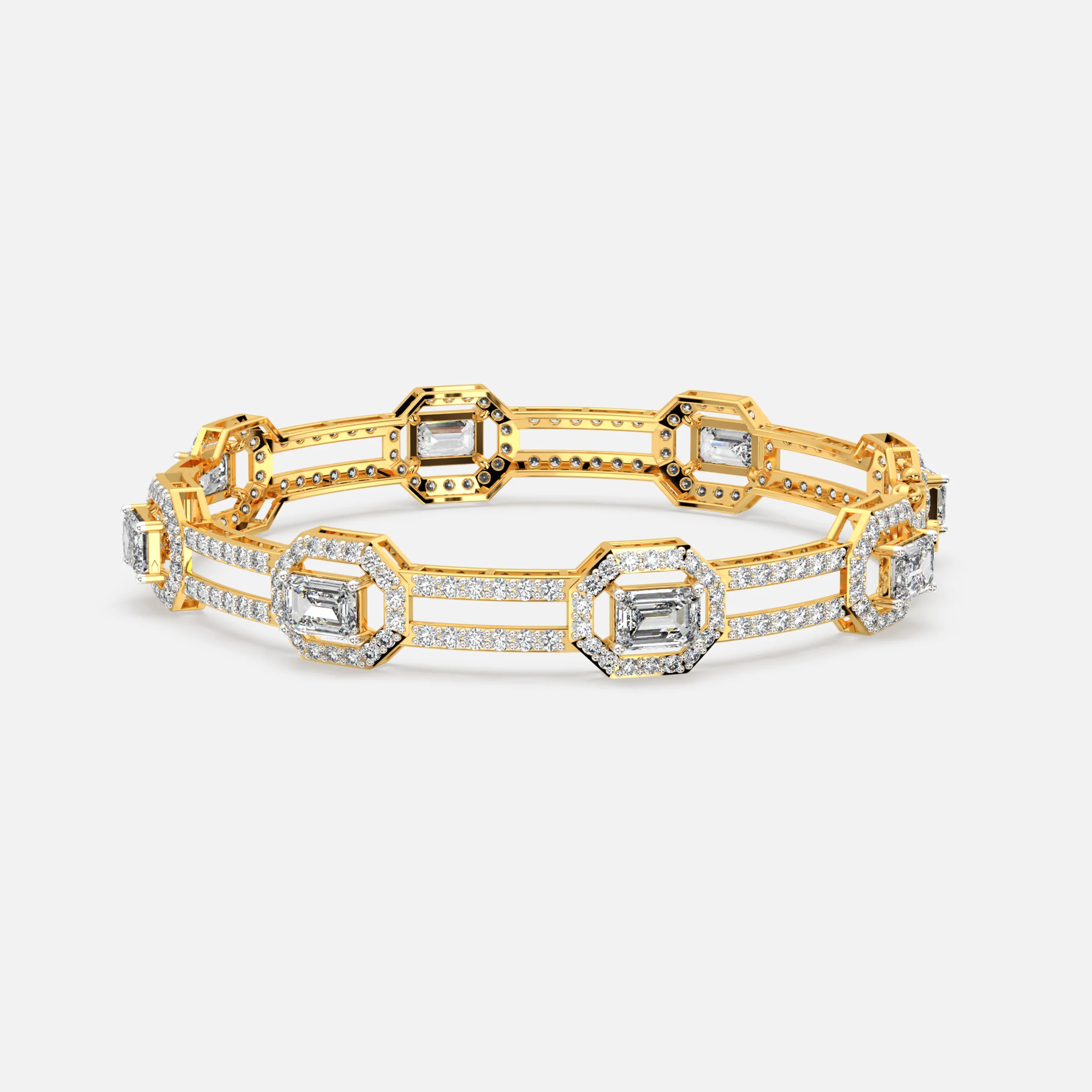 Modern Emerald Bracelet