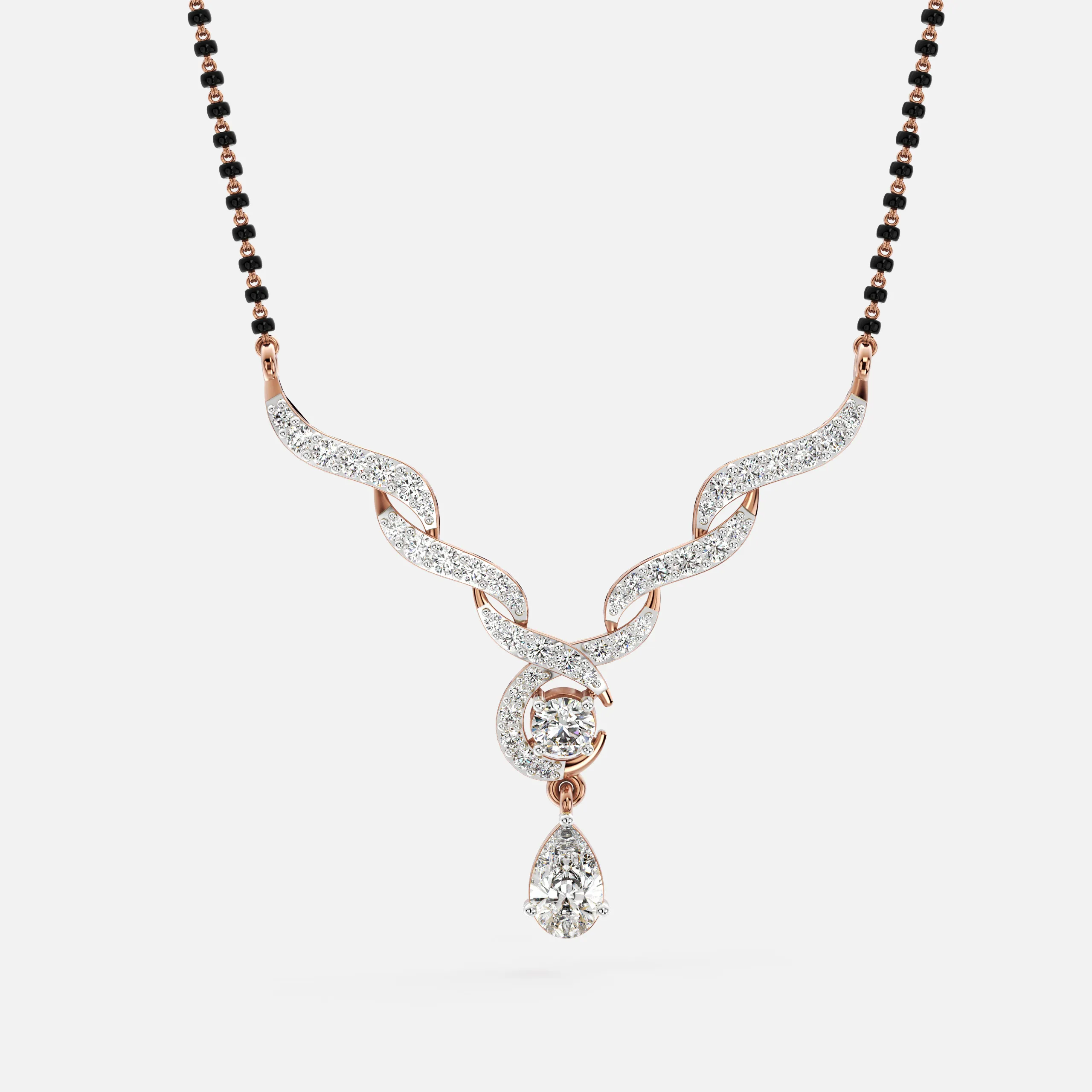 Flowing Diamond Mangalsutra