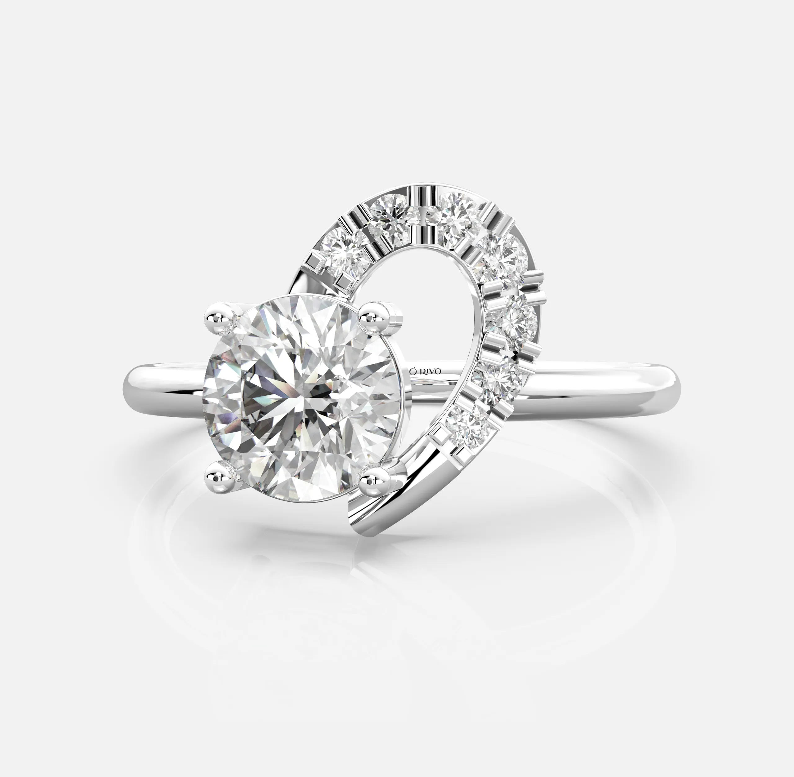 Eterna Swirl Diamond Ring