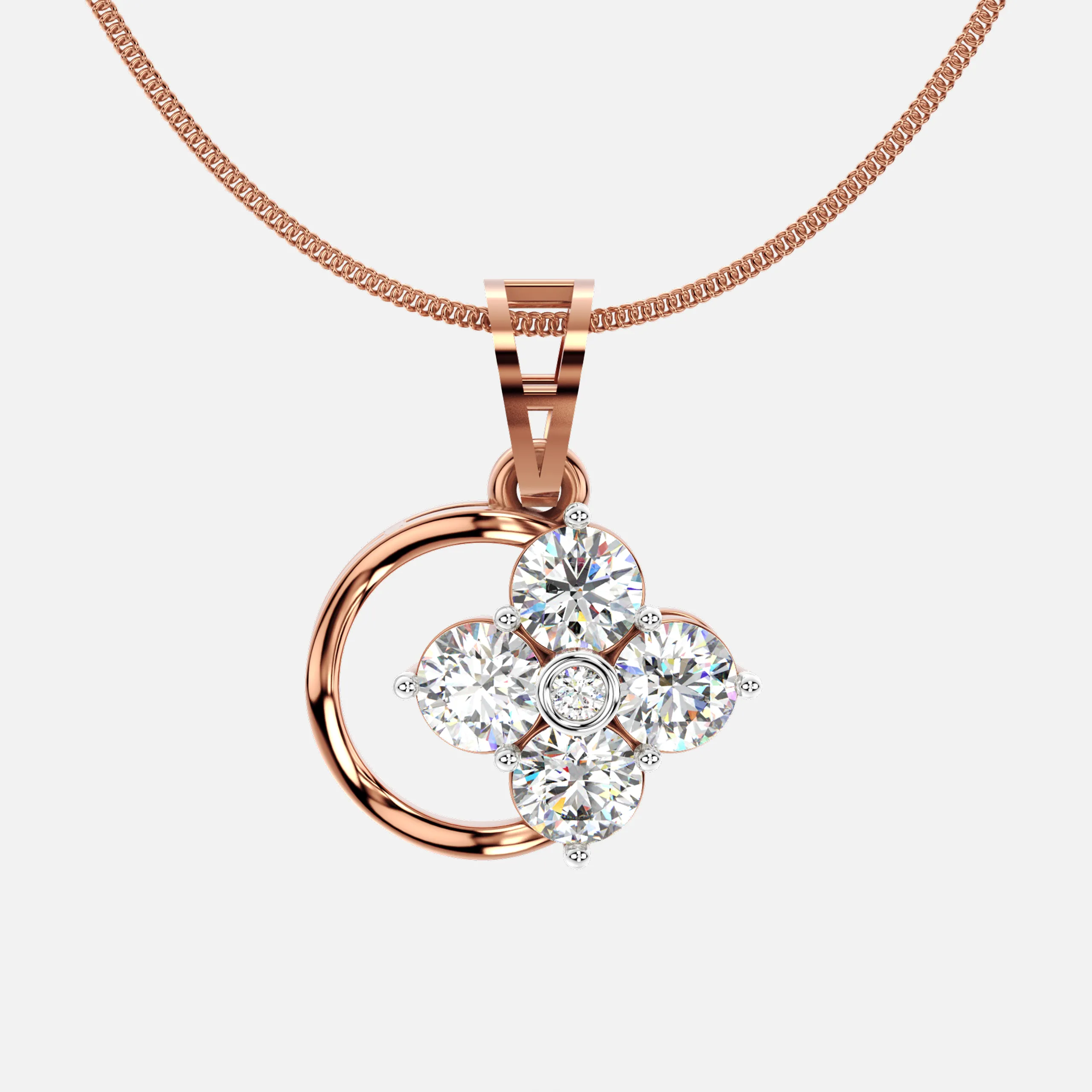 Gold Wish Diamond Pendant