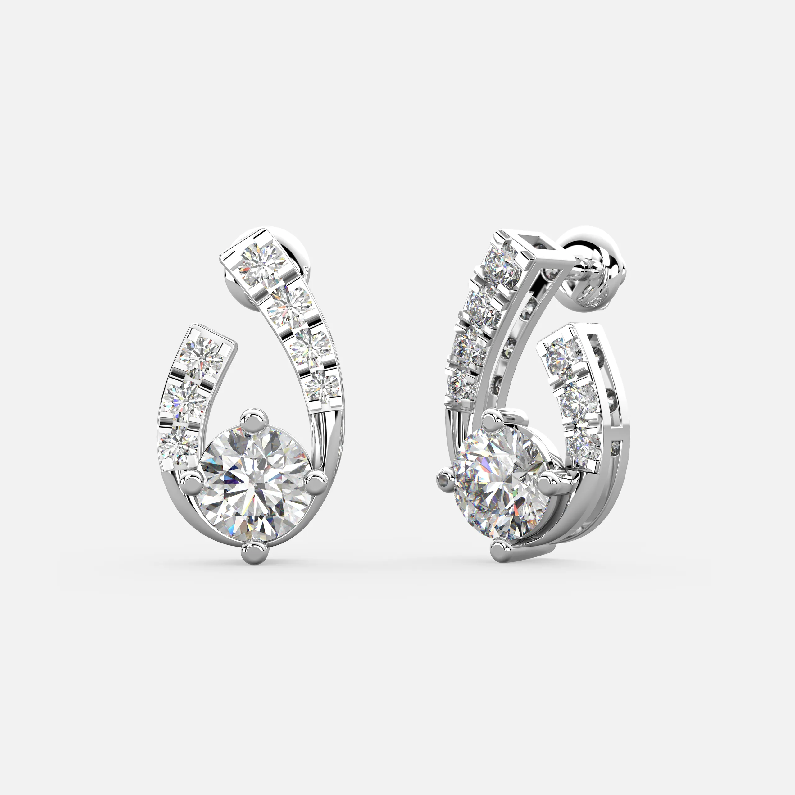 Aurora Arc Diamond Earrings