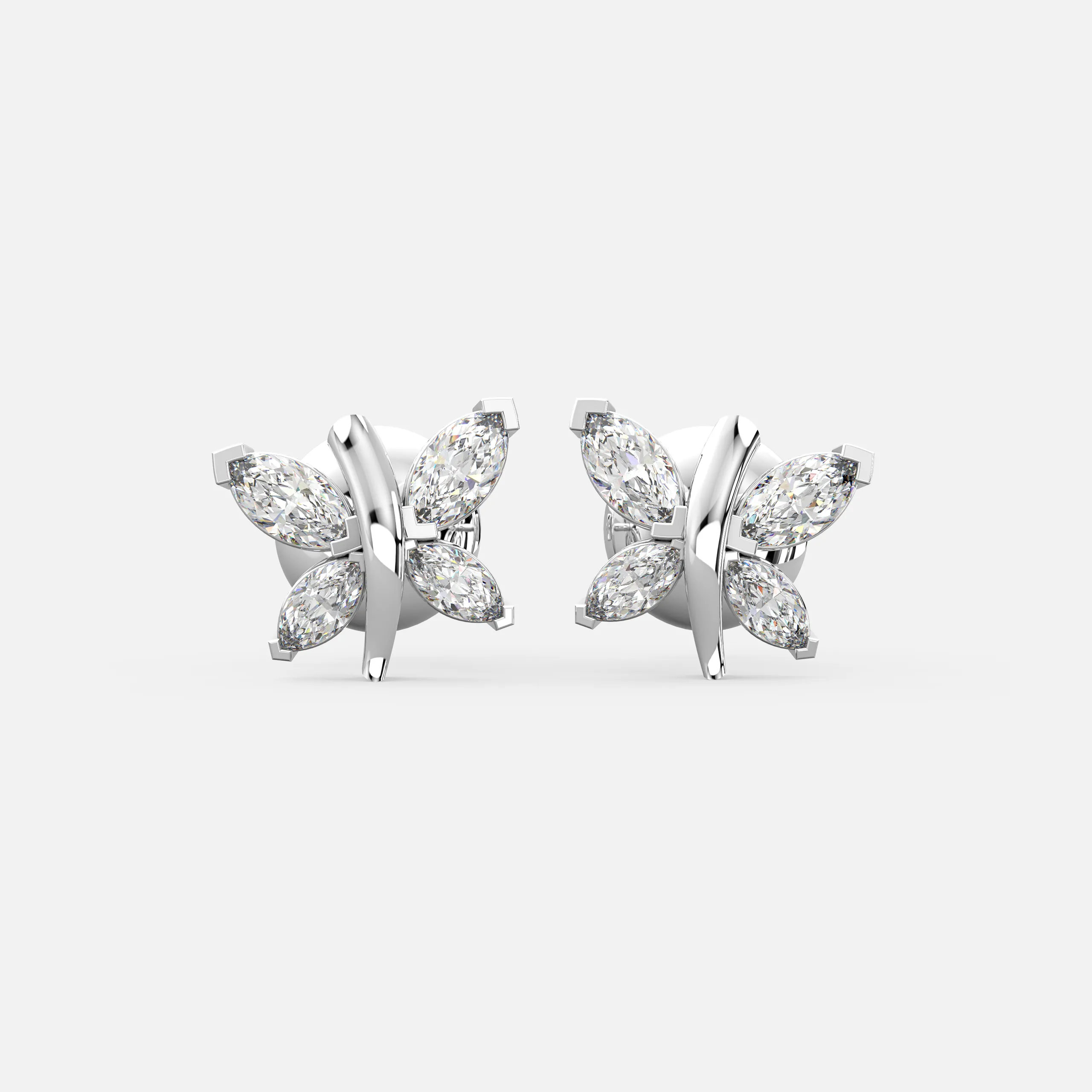 Luxe Flutter Diamond Earrings