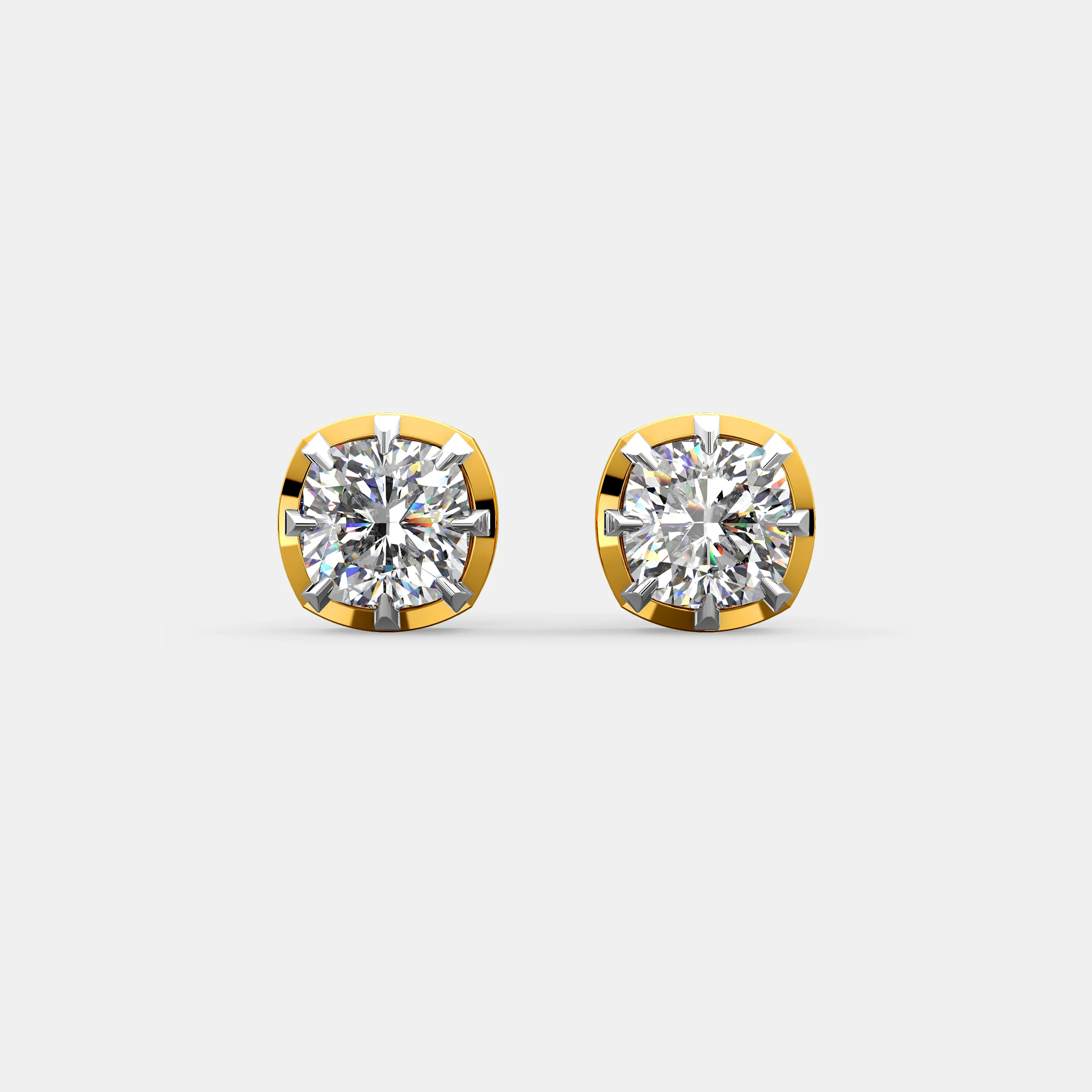Regal Crown Diamond Earrings