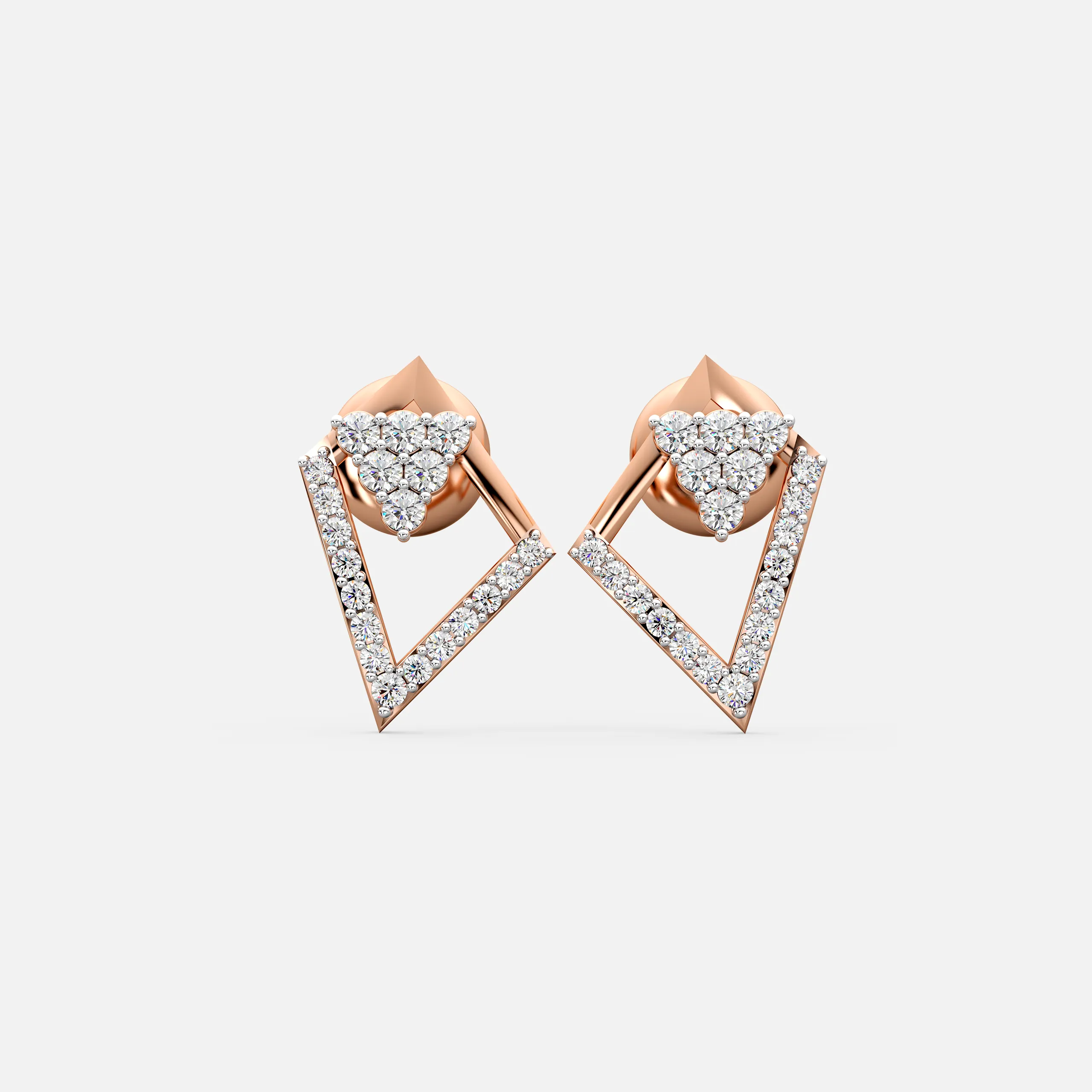 Triangular Glimmer Earrings