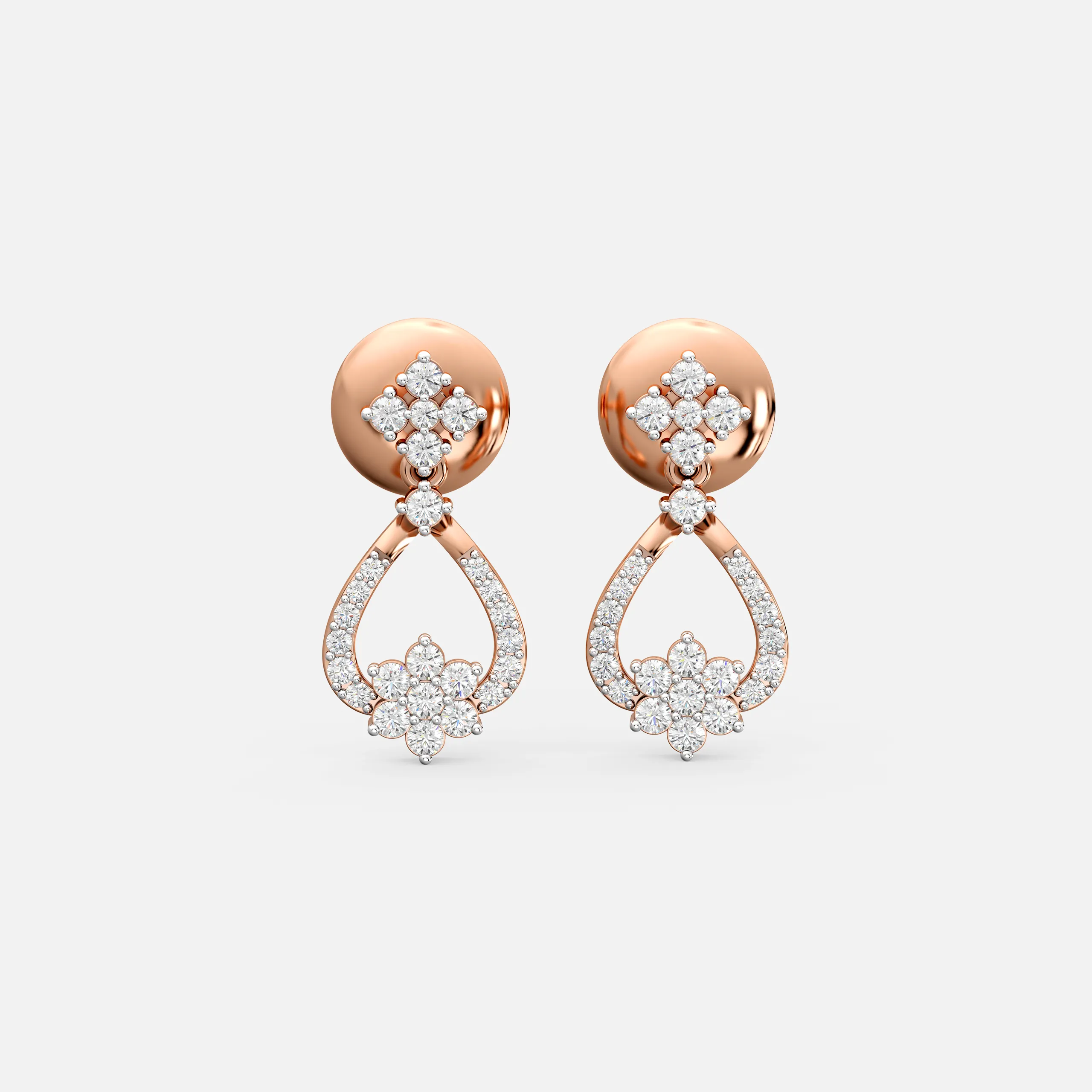 Floral Teardrop Earrings