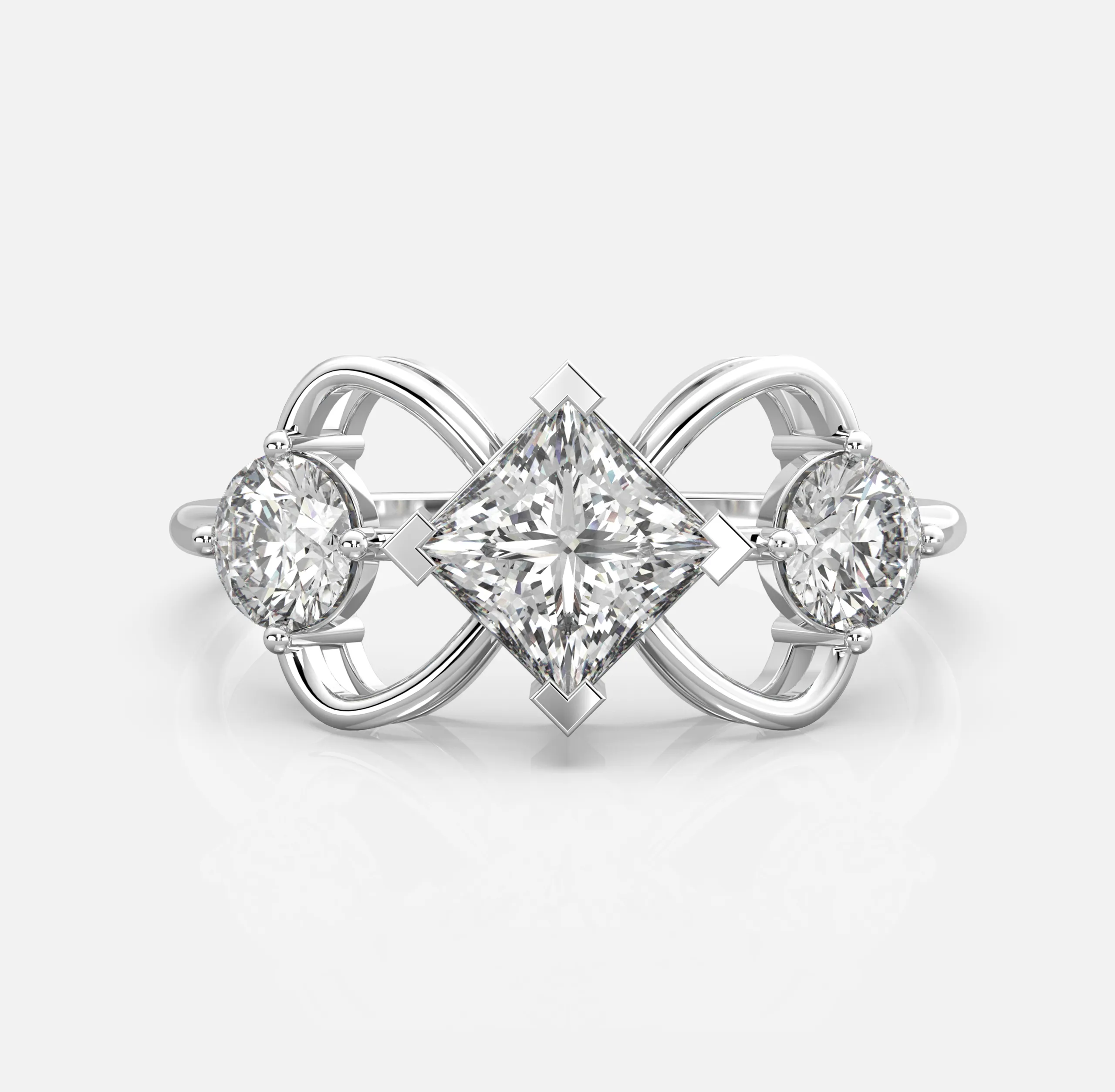 Infinity Kite Diamond Ring
