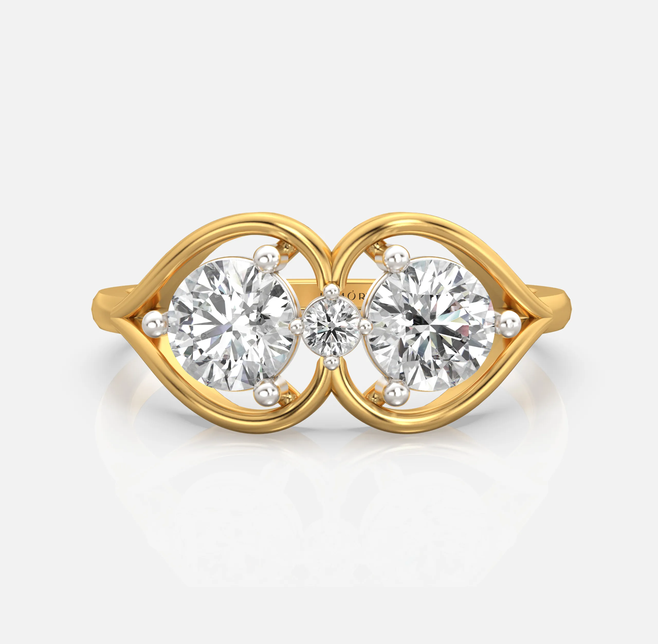 Twin Infinity Diamond Ring