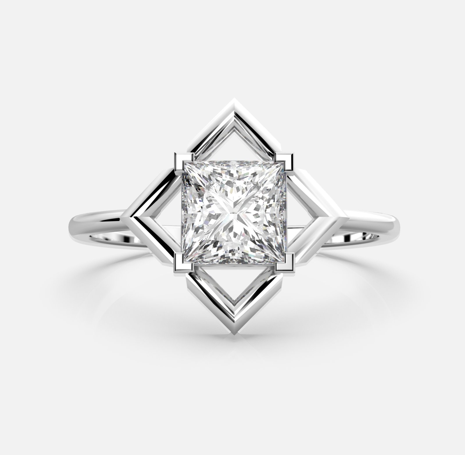 Radiant Prism Diamond Ring