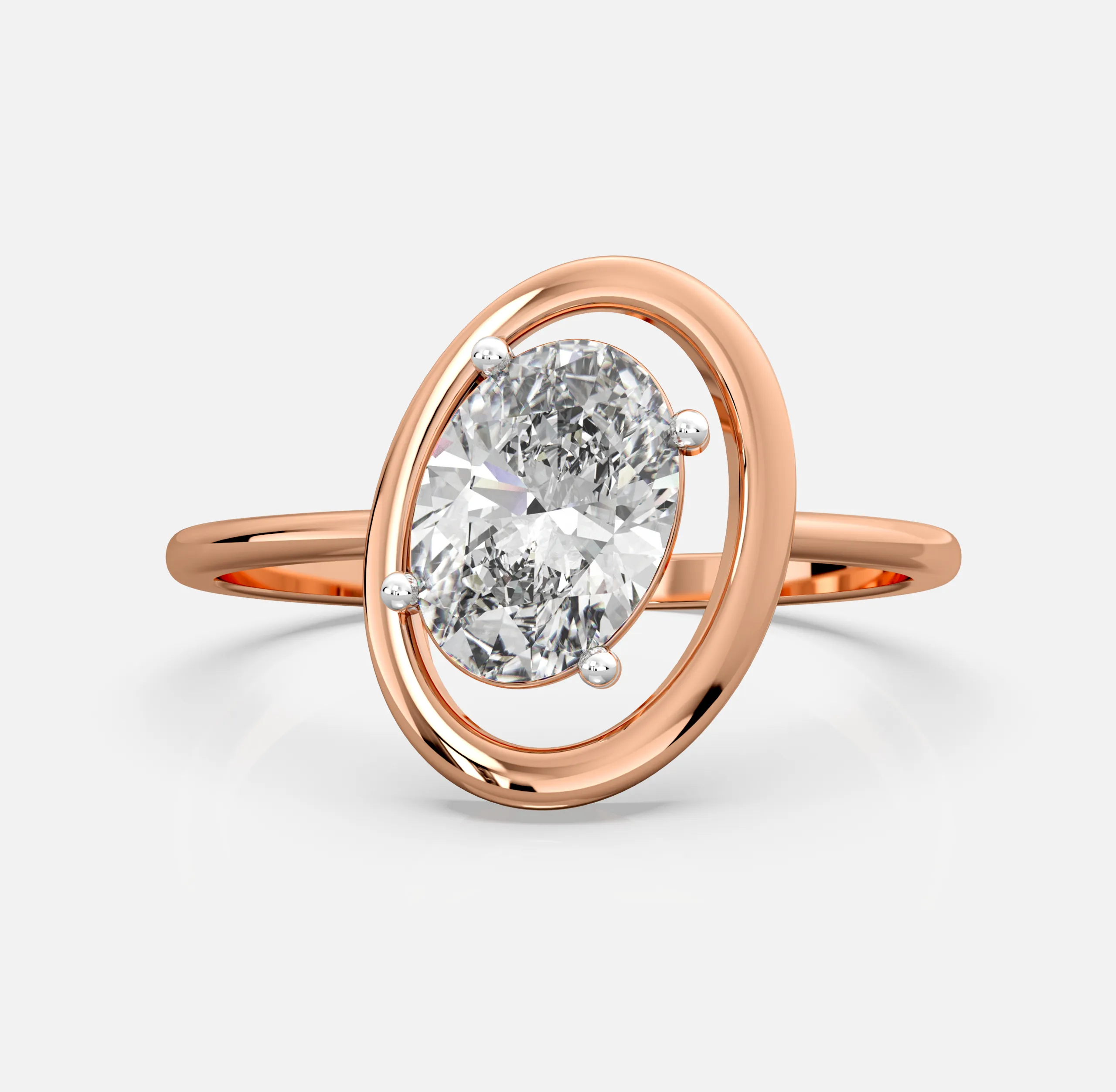Orbit Solitaire Diamond Ring