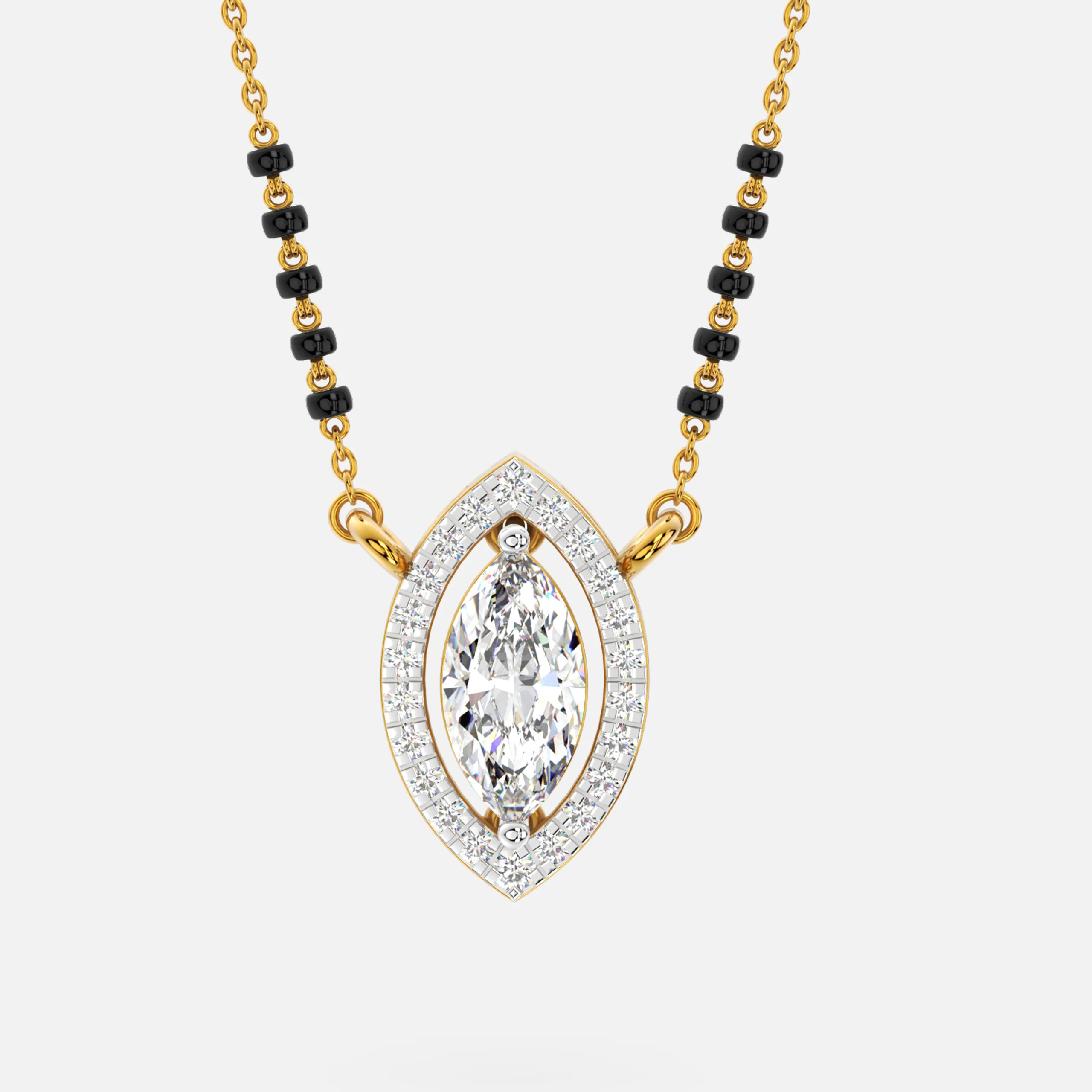 Marquise Diamond Mangalsutra