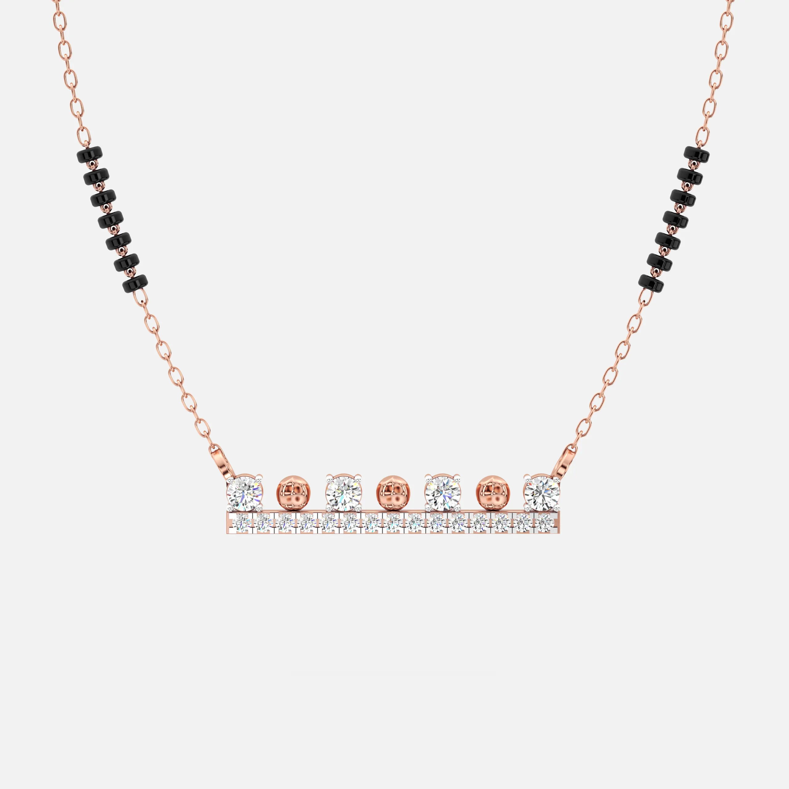 Elegant Bar Diamond Mangalsutra