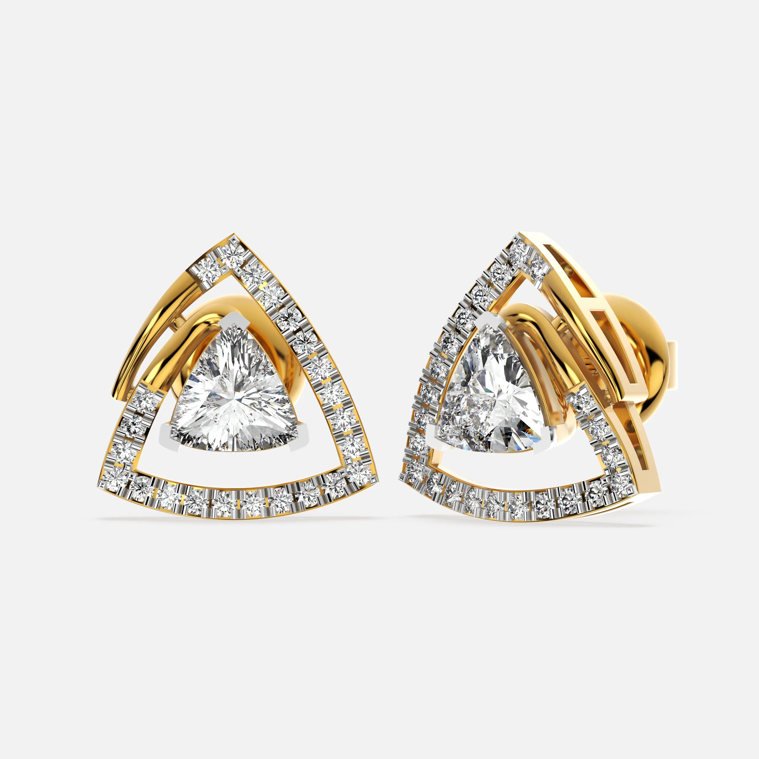 Trionna Curve Diamond Earrings