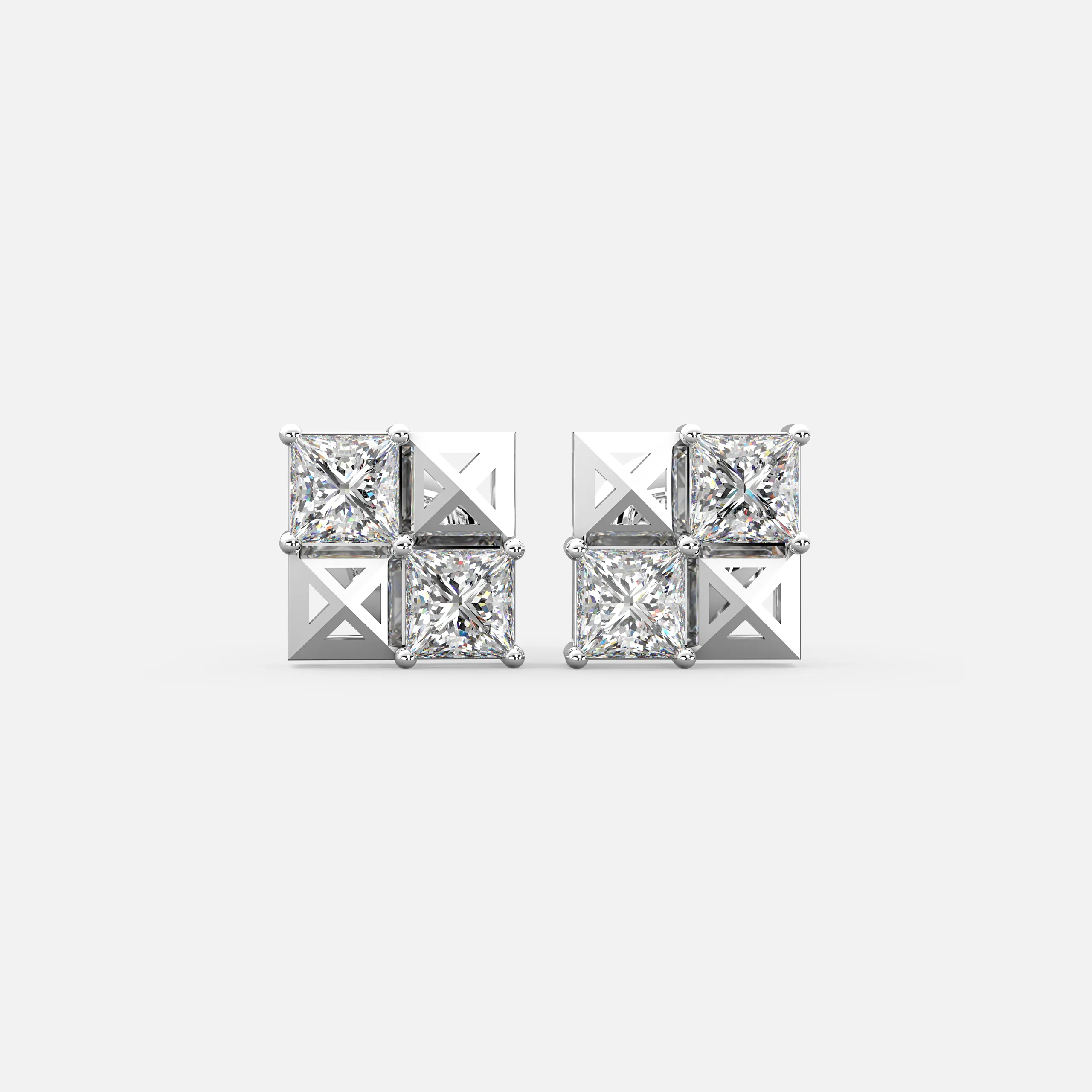 Quadra Aura Diamond Earrings