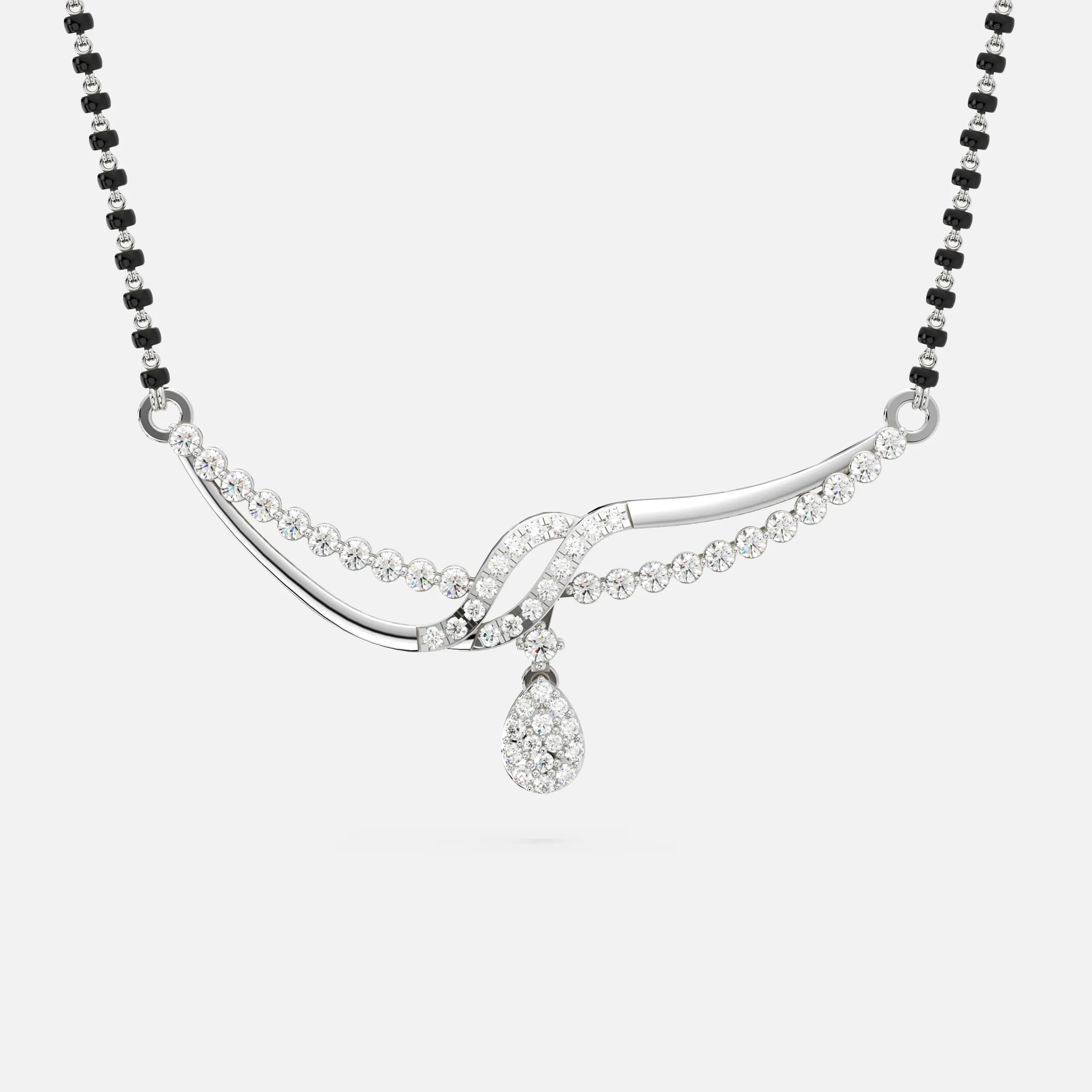 Entwine Drop Diamond Mangalsutra