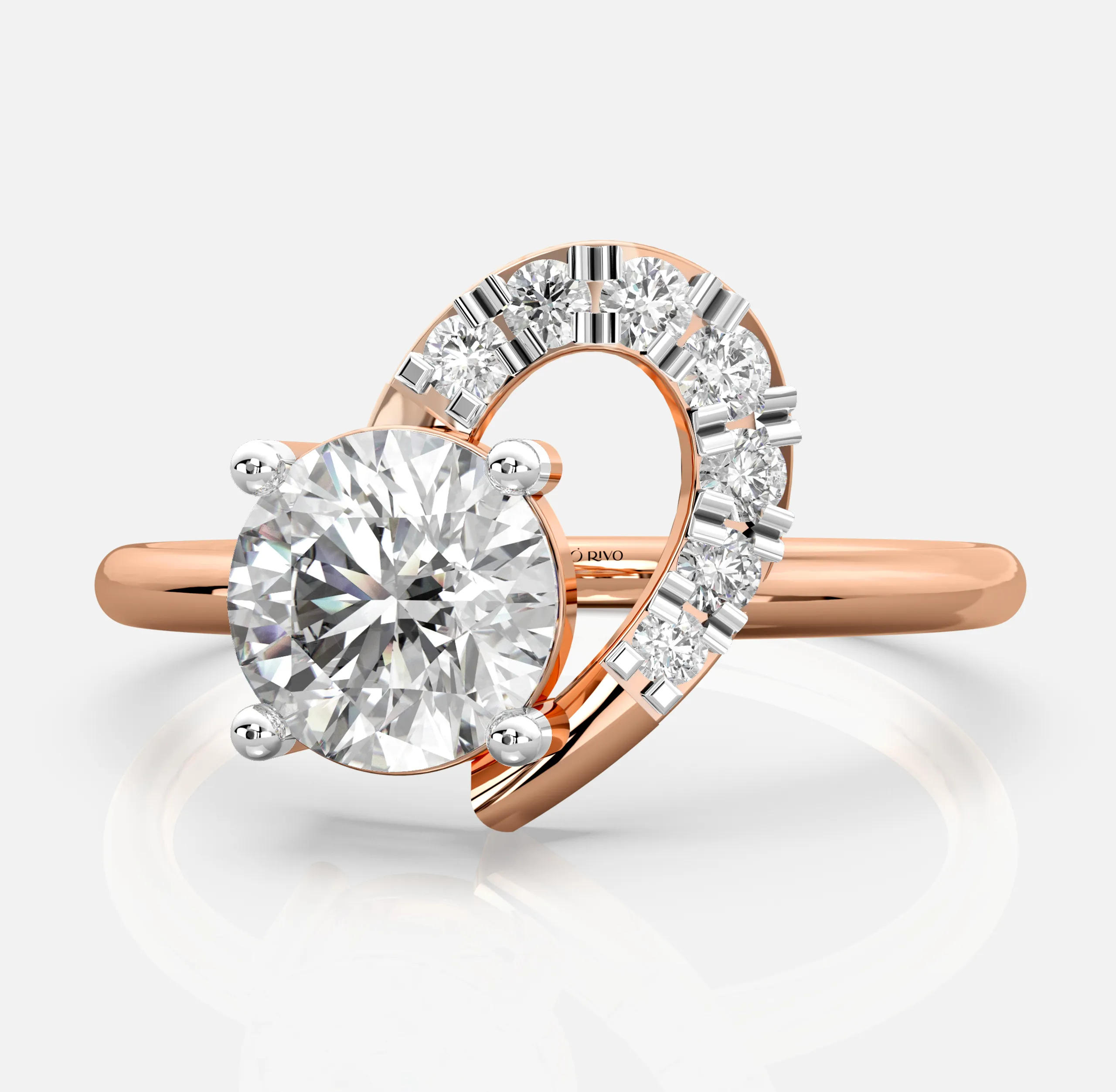 Eterna Swirl Diamond Ring