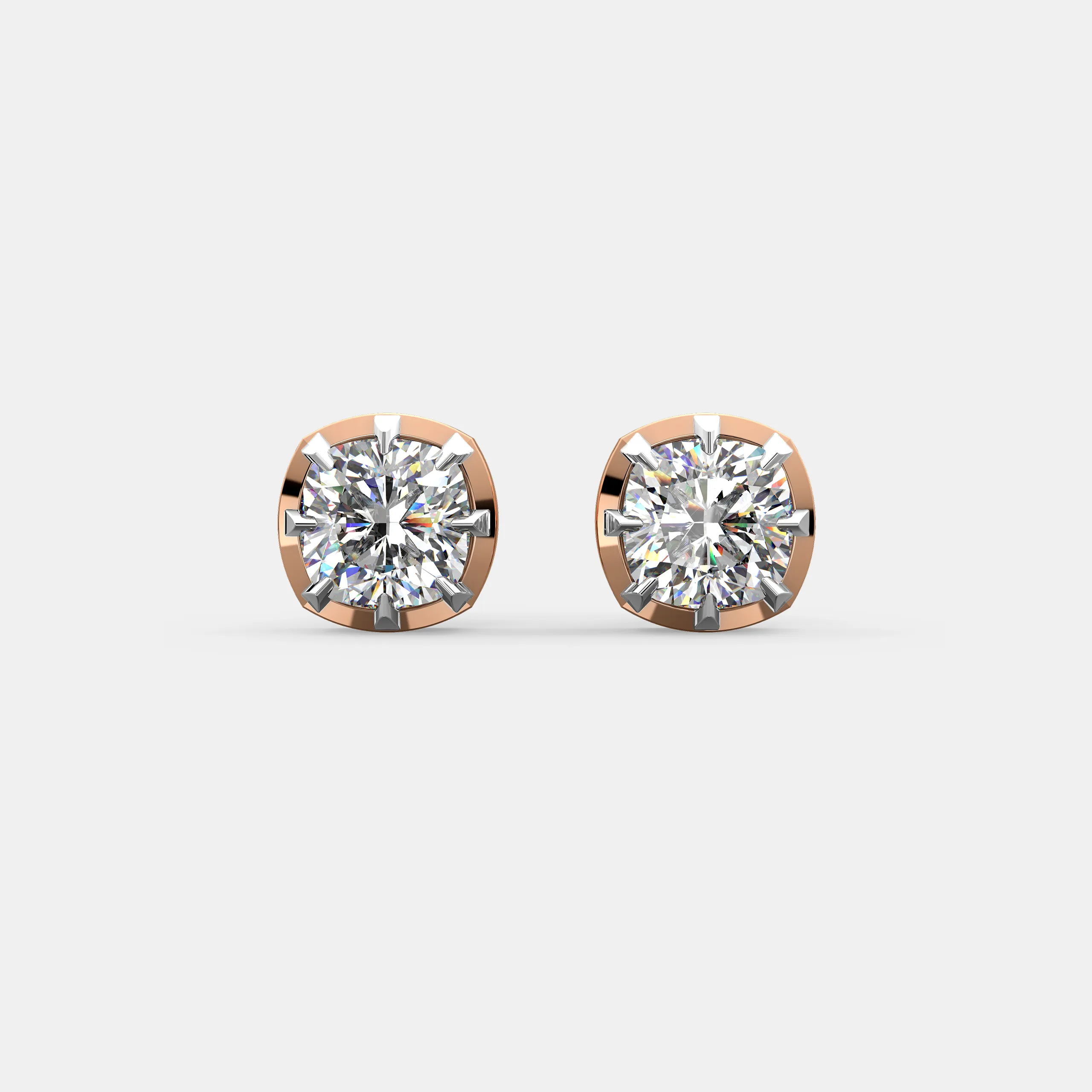 Regal Crown Diamond Earrings