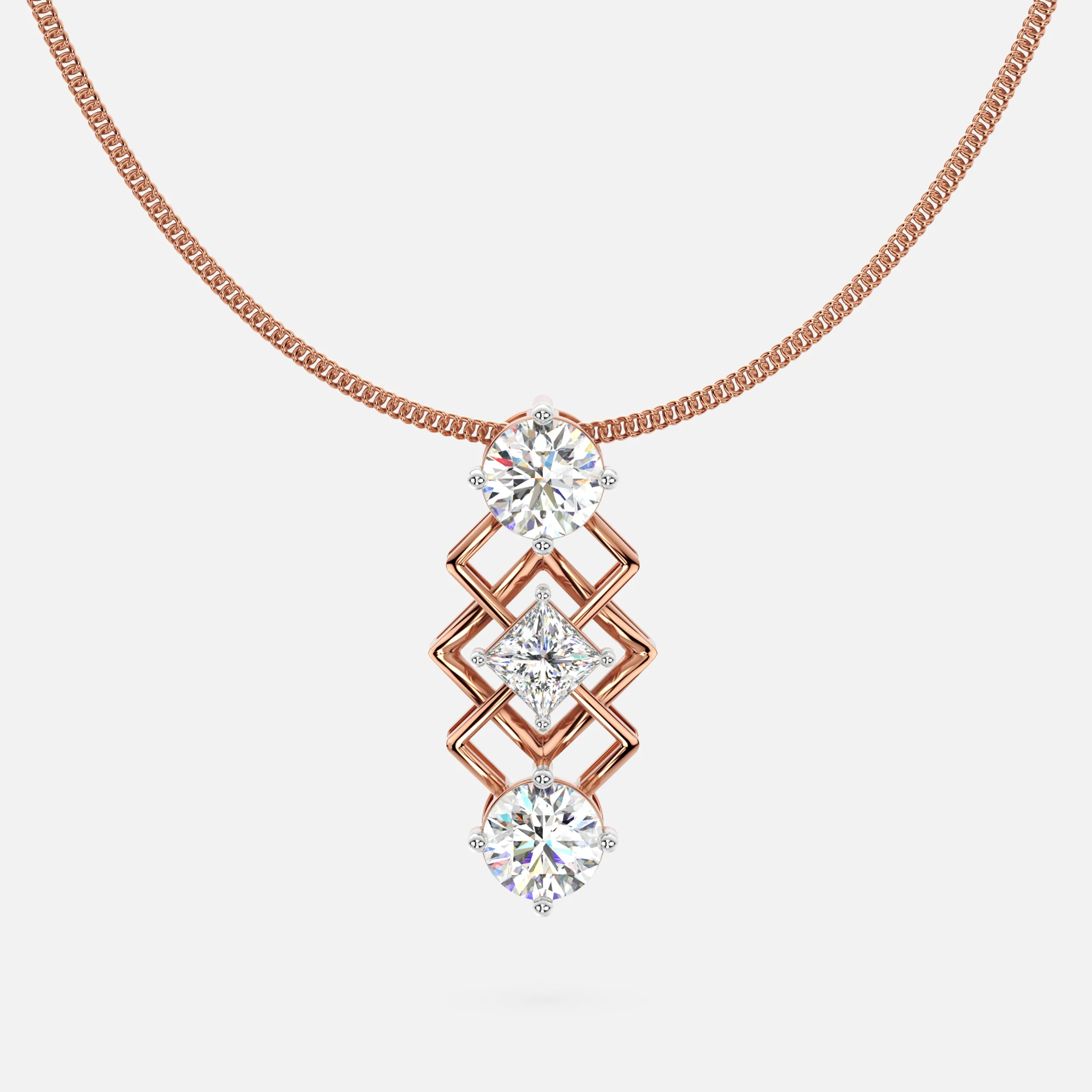 Linked Radiance Diamond Pendant
