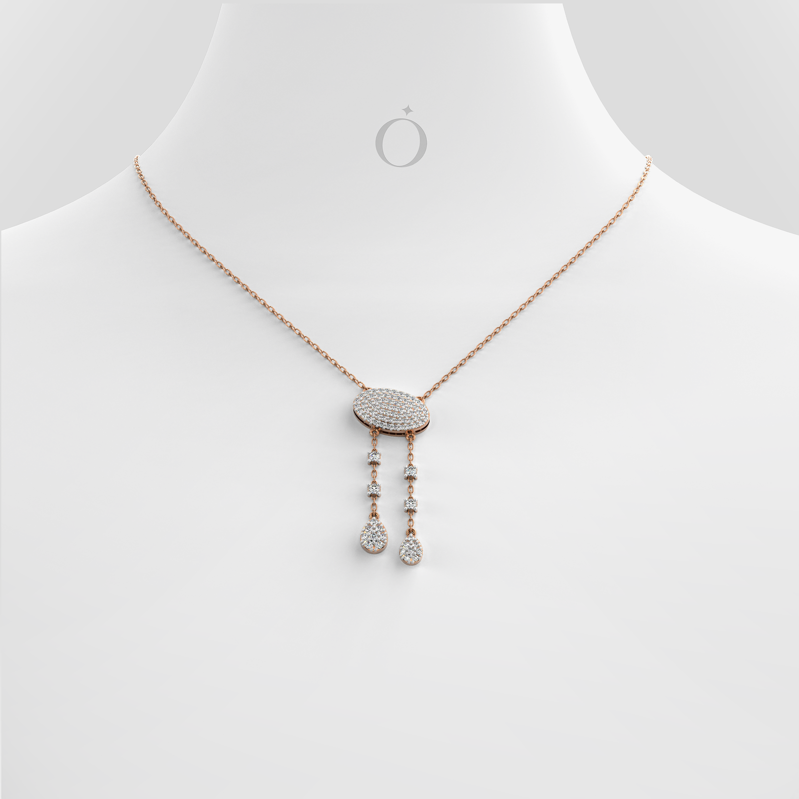 Dainty Diamond Tassel Necklace