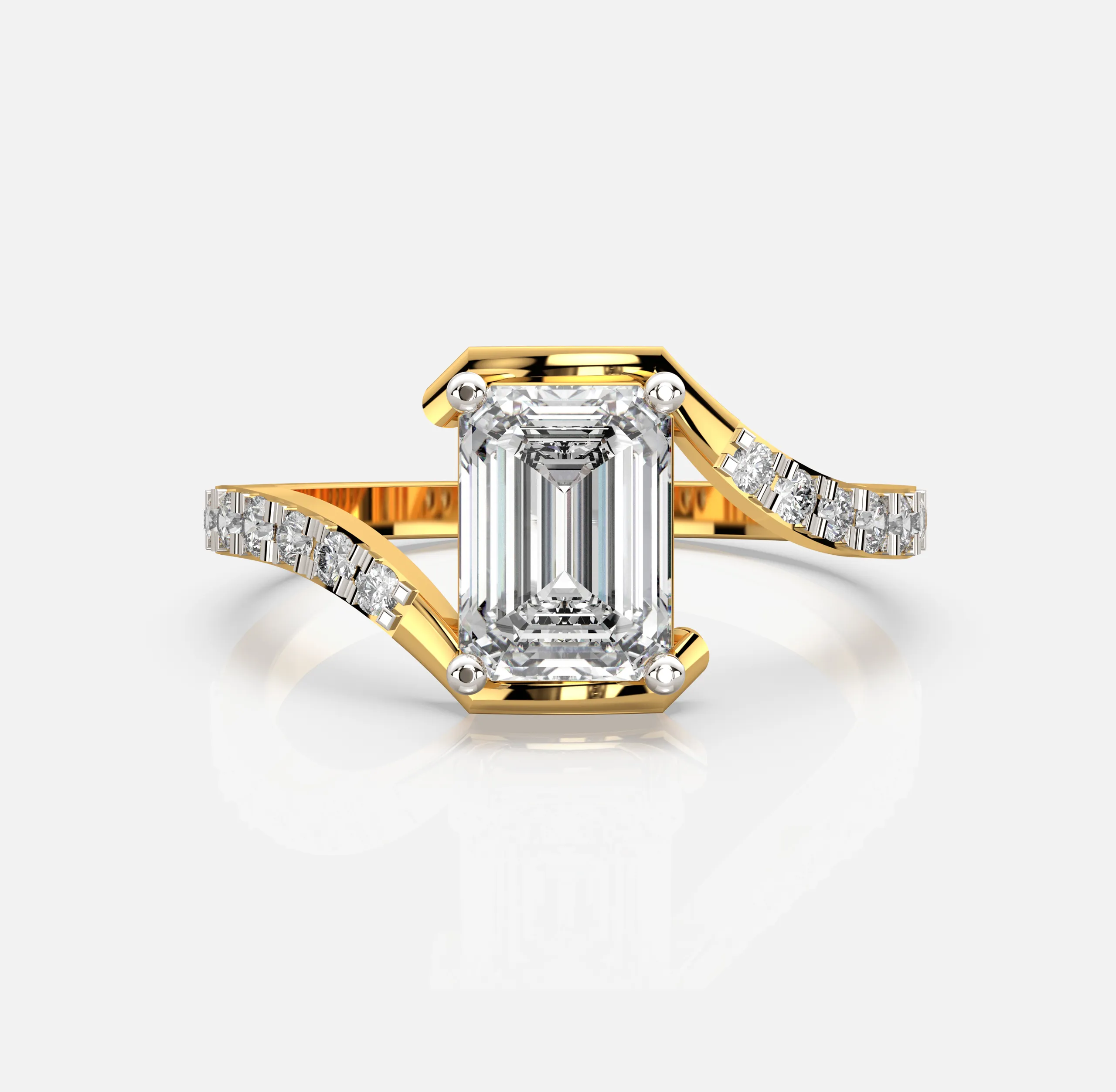 Graceful Twist Diamond Ring