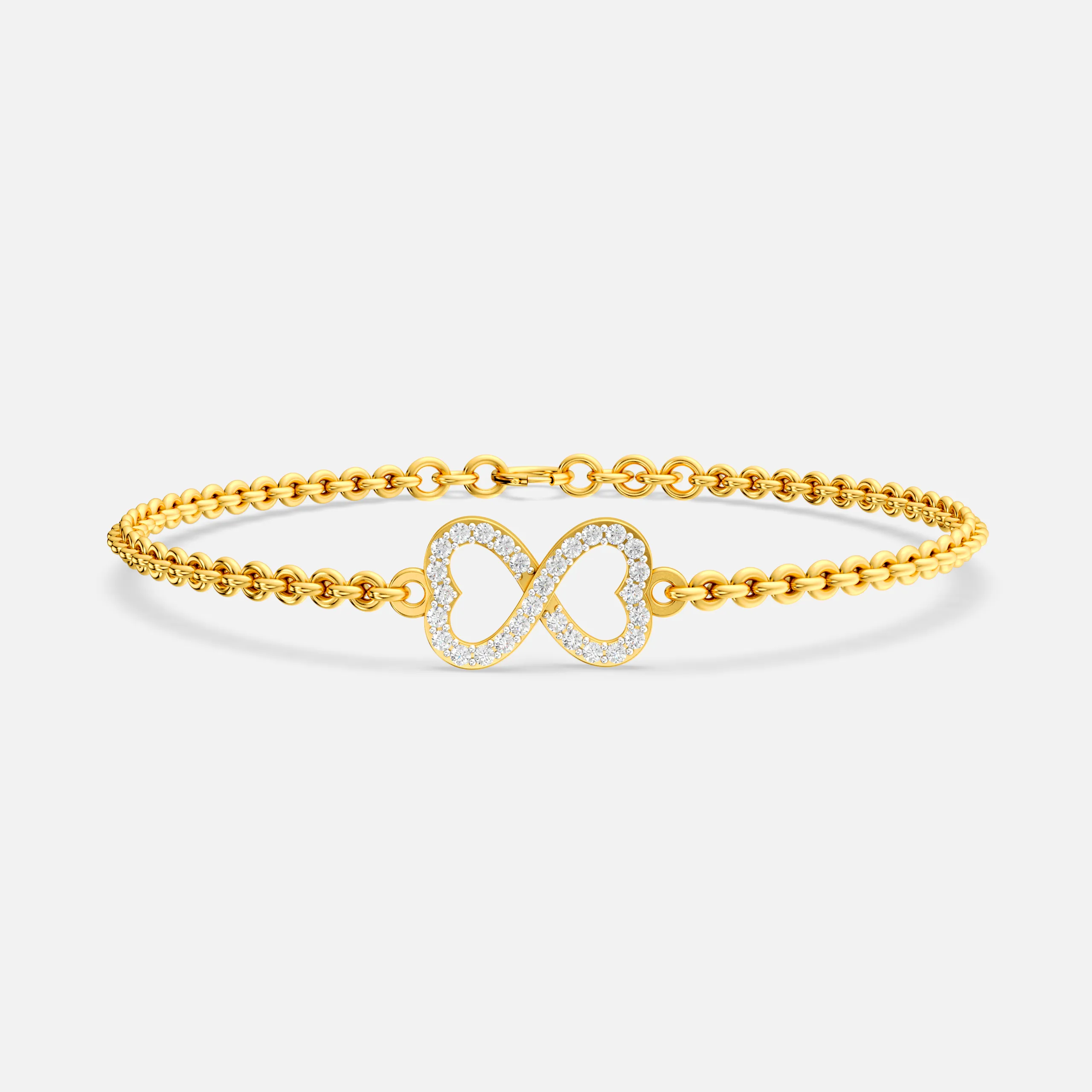 Infinity Twin Diamond Bracelet