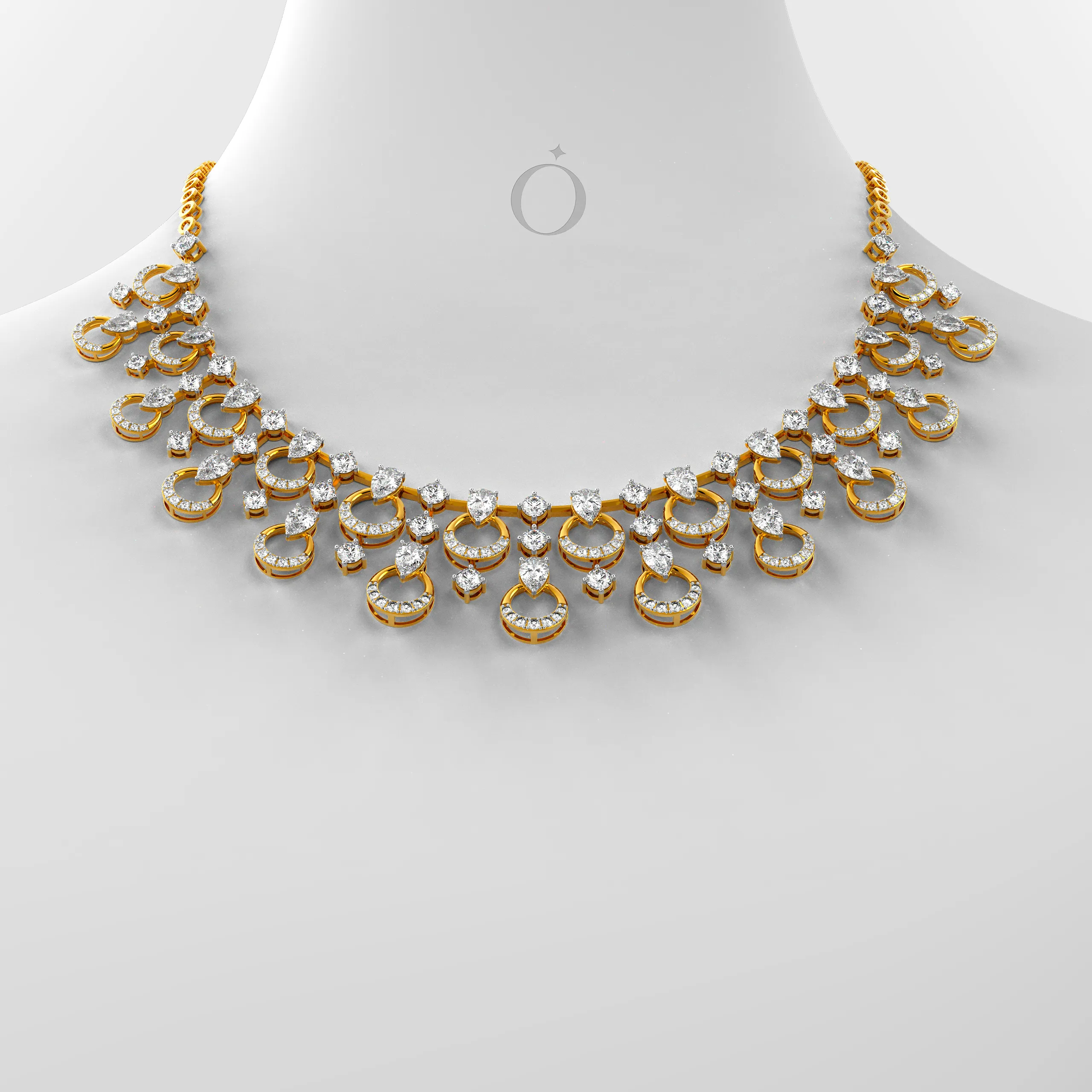 Cascading Diamond Necklace