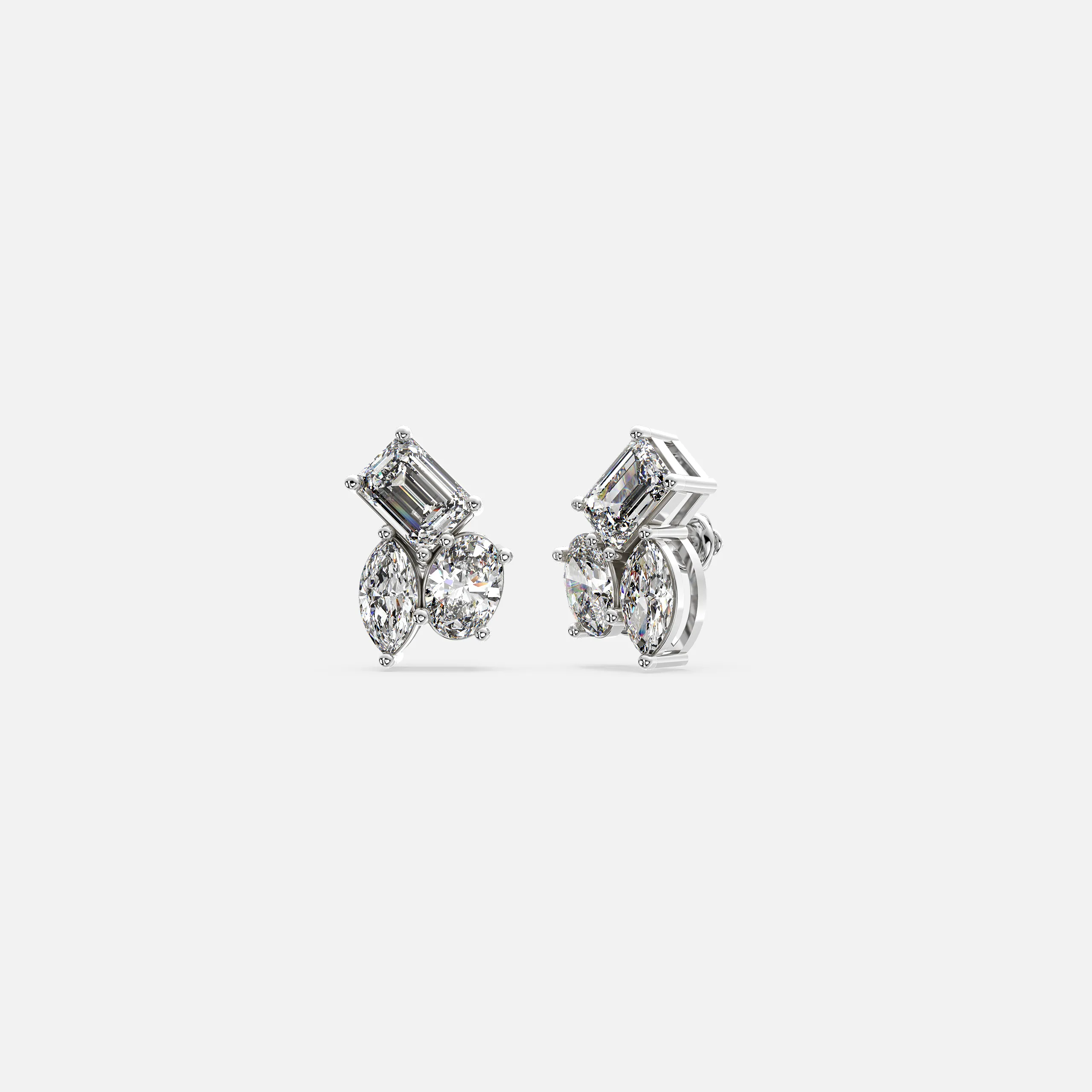 Trinity Spark Diamond Earrings