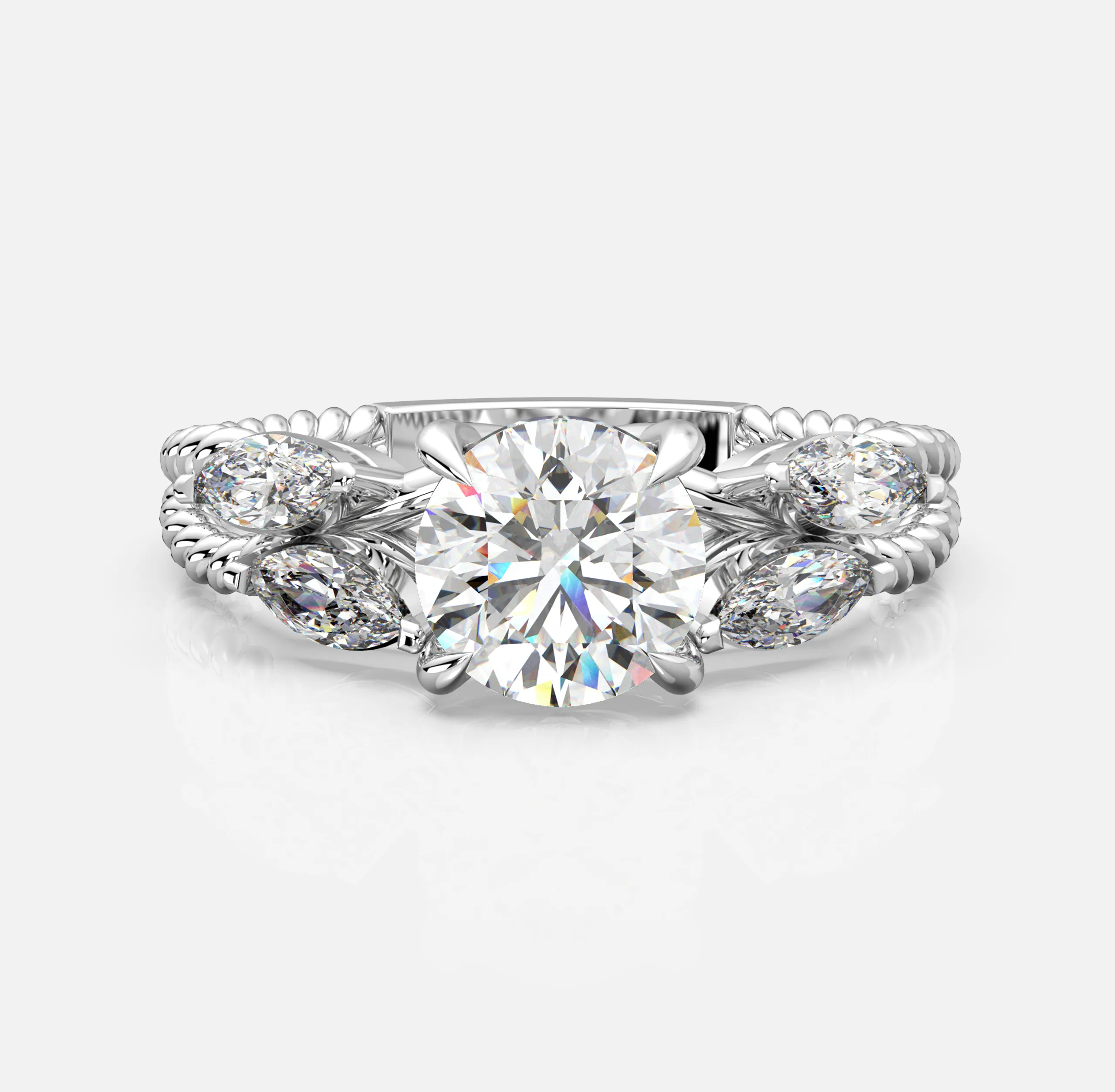 Rivara Twist Diamond Ring