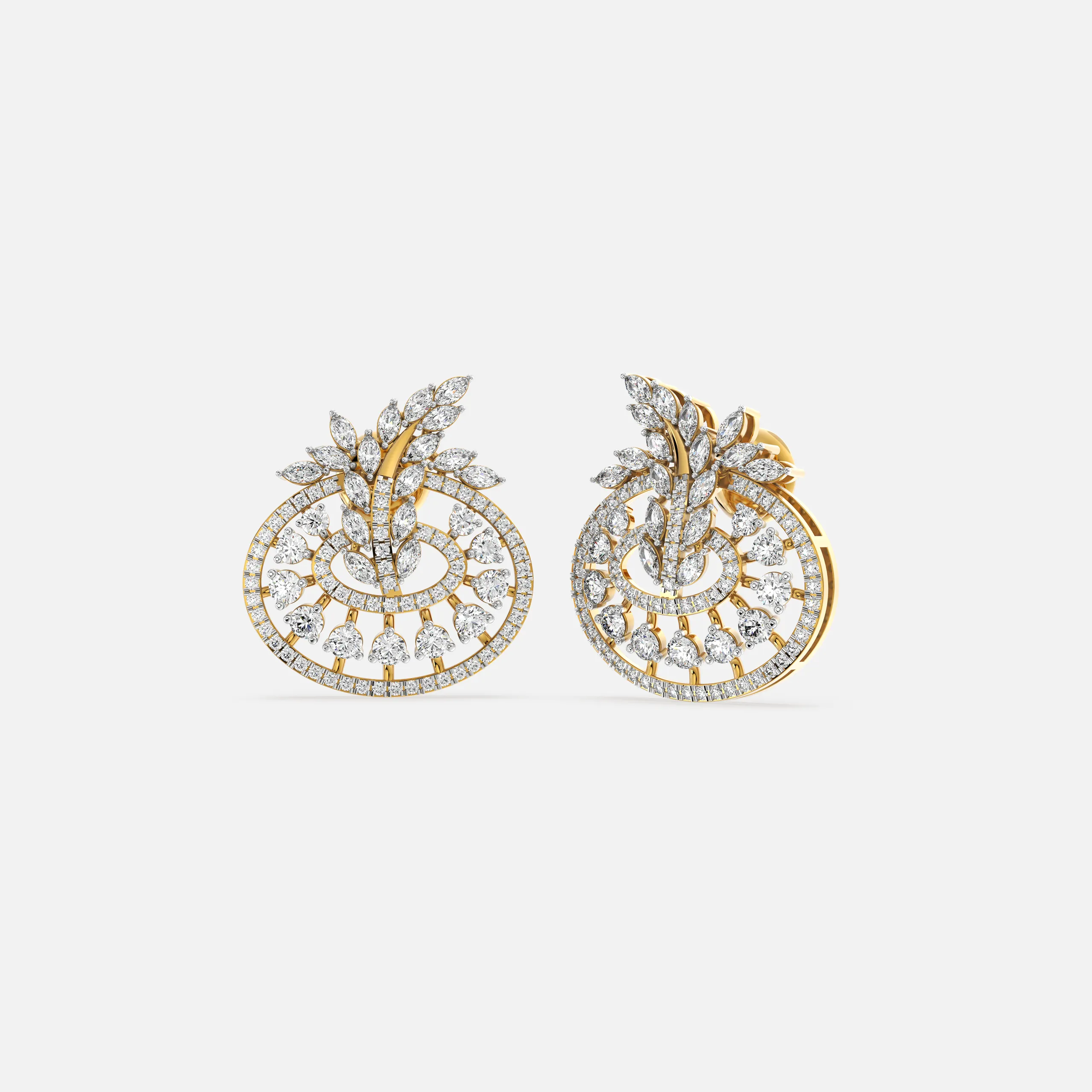 Aurora Spiral Diamond Earrings