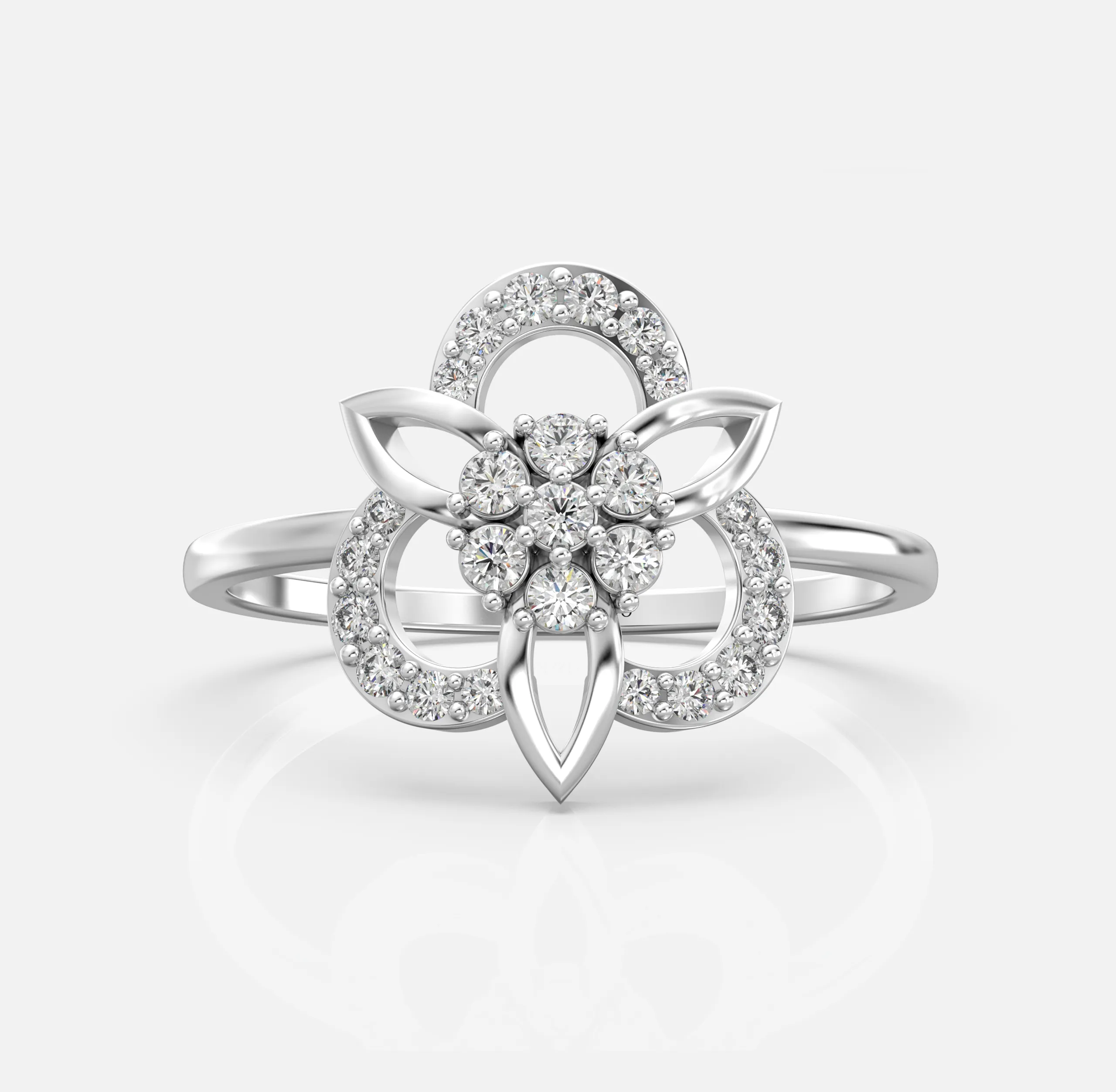 Floral Bloom Diamond Ring