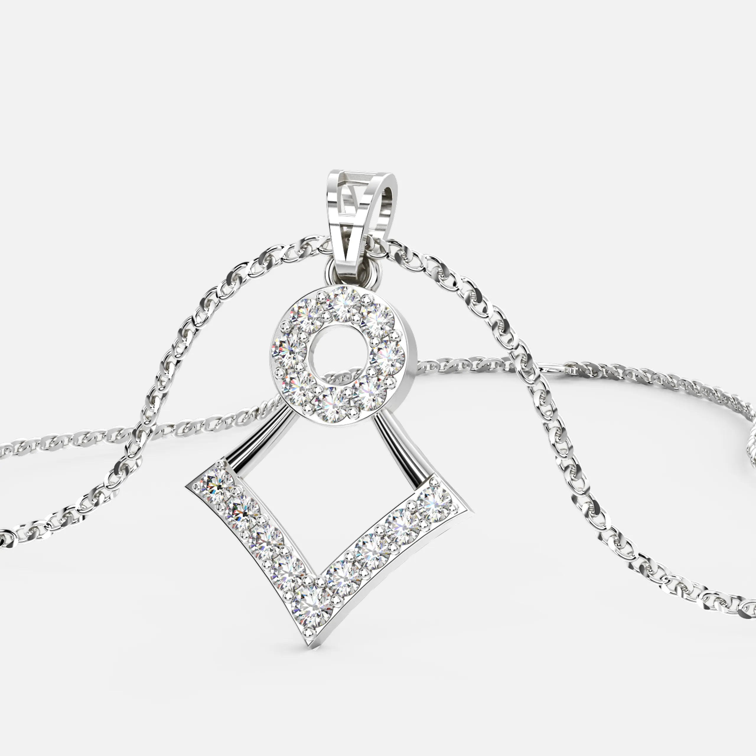 Luminous Aura Diamond Pendant