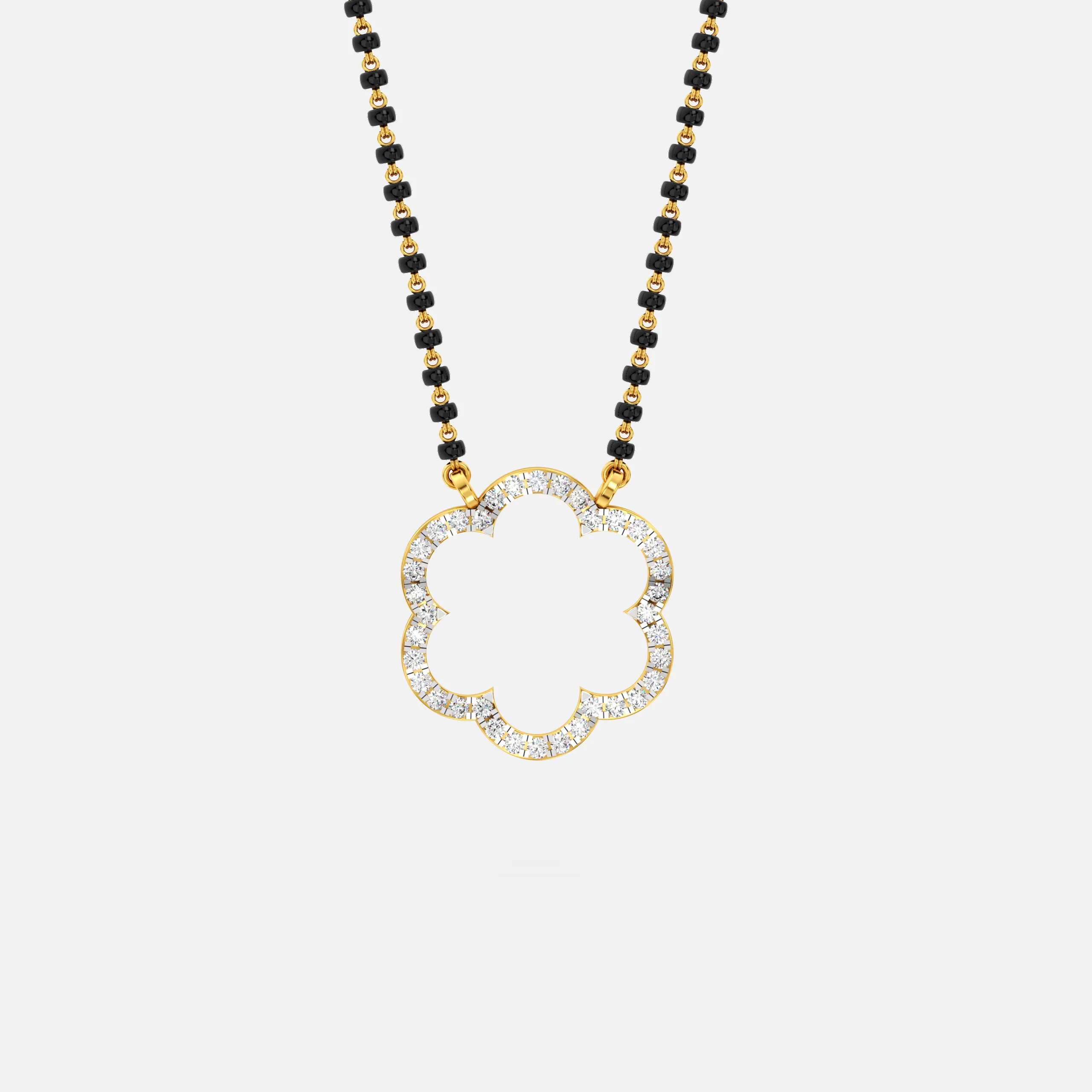 Floral Bloom Diamond Mangalsutra