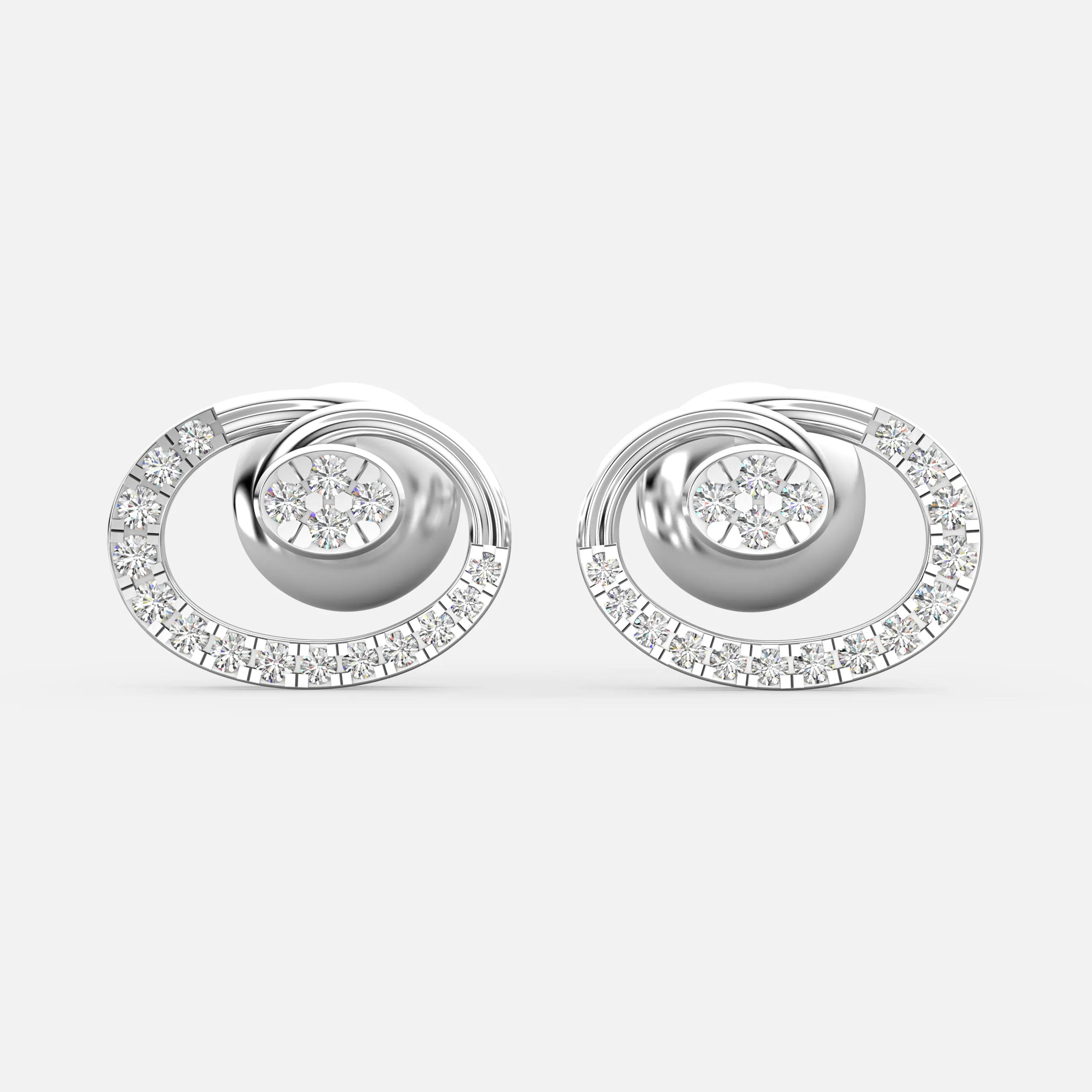 Luna Orbit Diamond Earrings