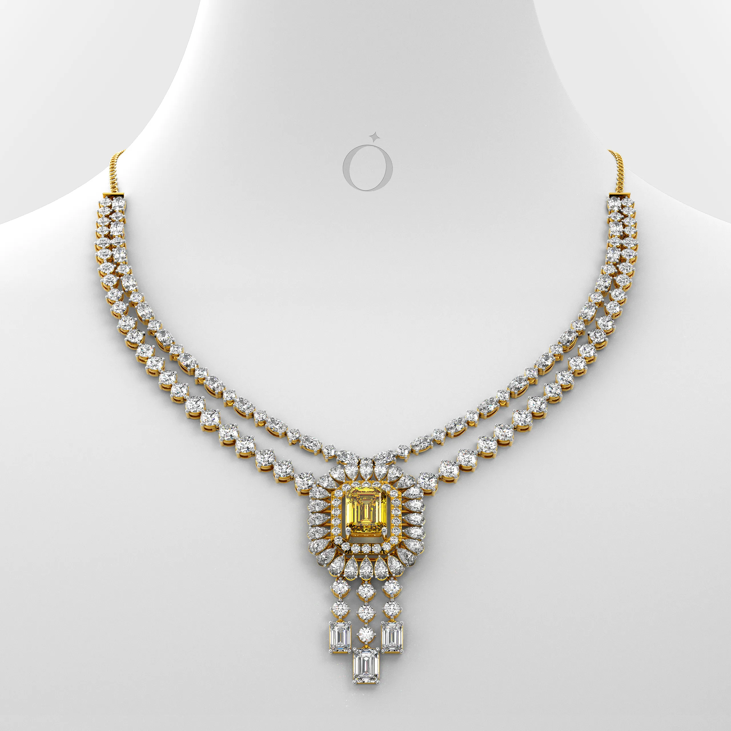 Celestial Glow Diamond Necklace