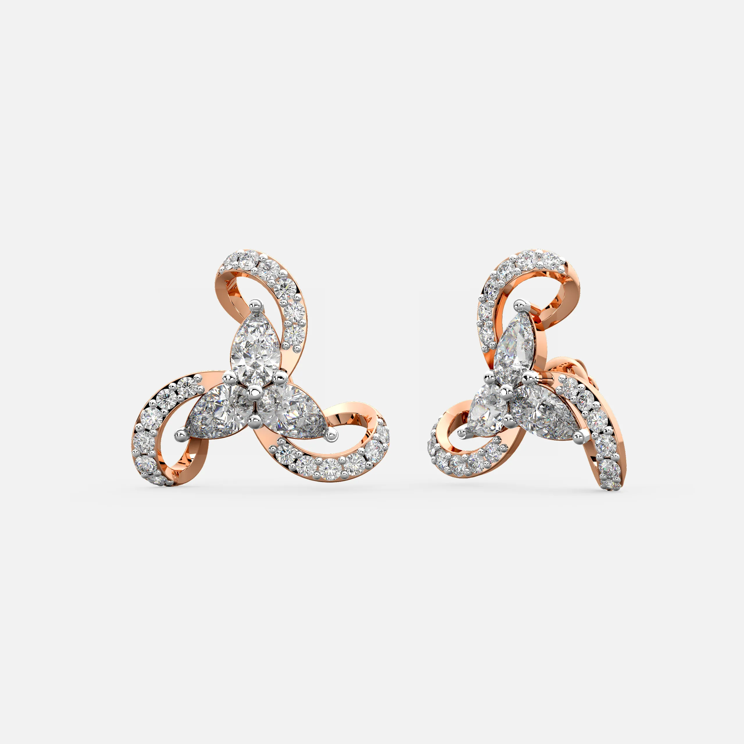Petal Bloom Diamond Earrings