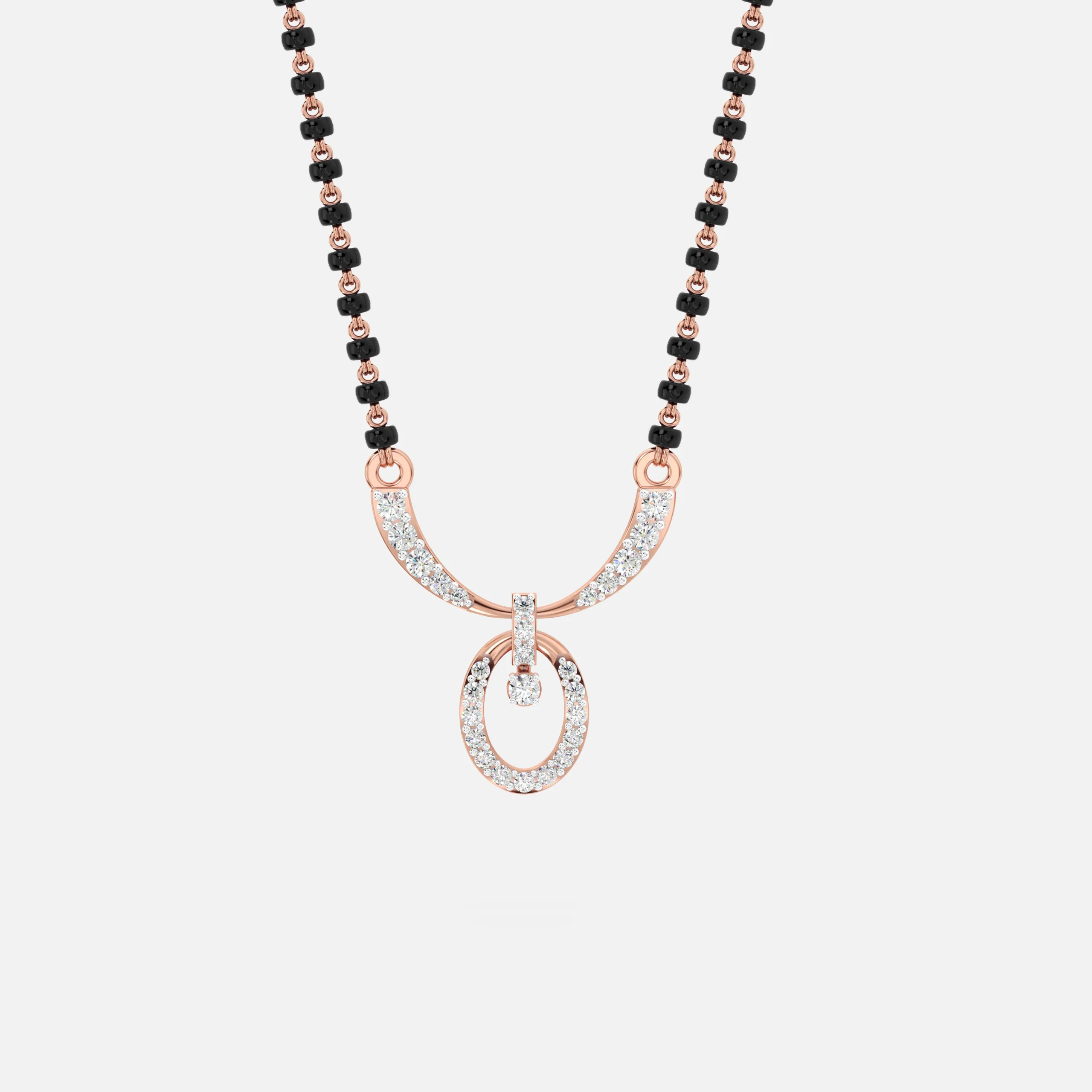 Luna Oval Drop Mangalsutra