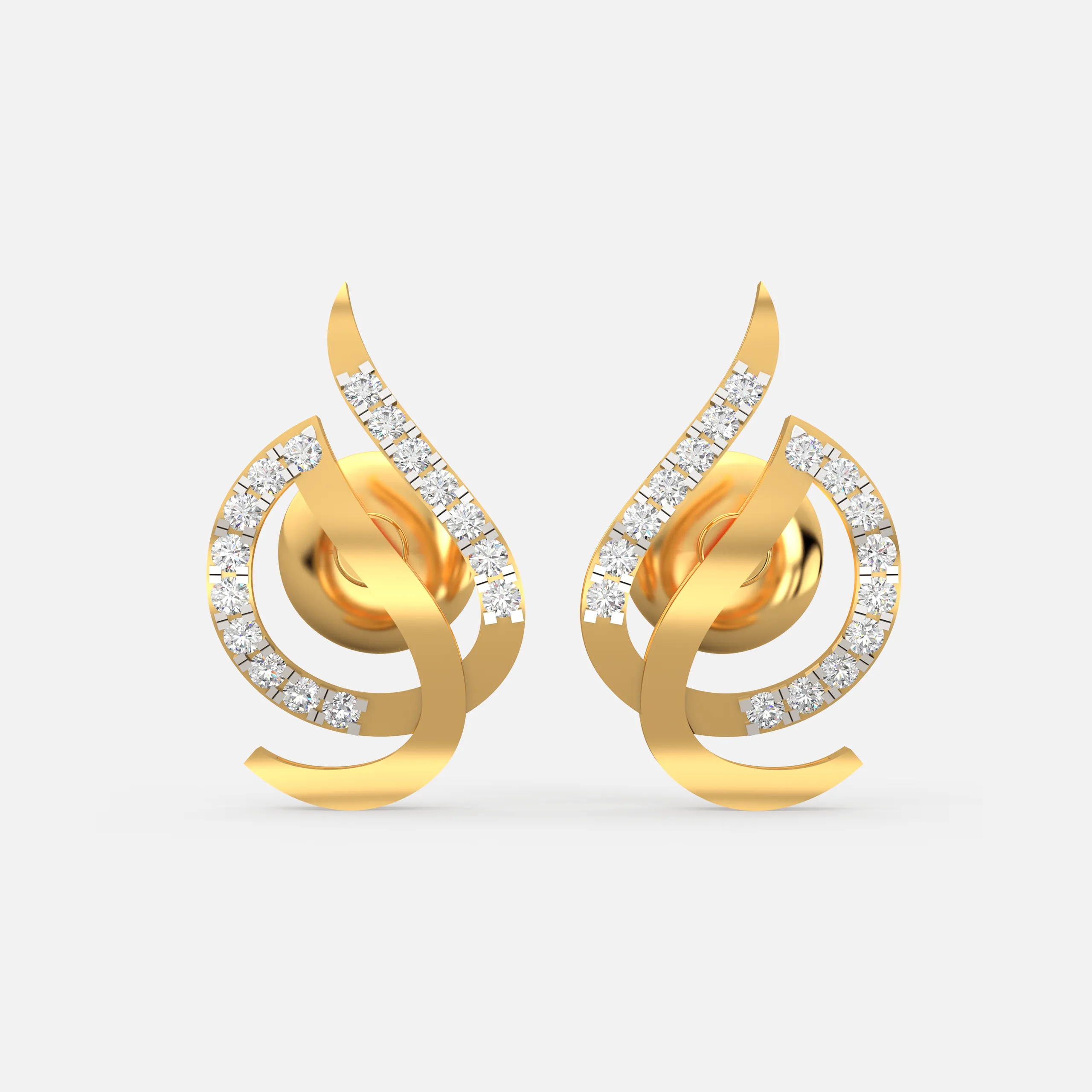 Luxe Twist Diamond Earrings