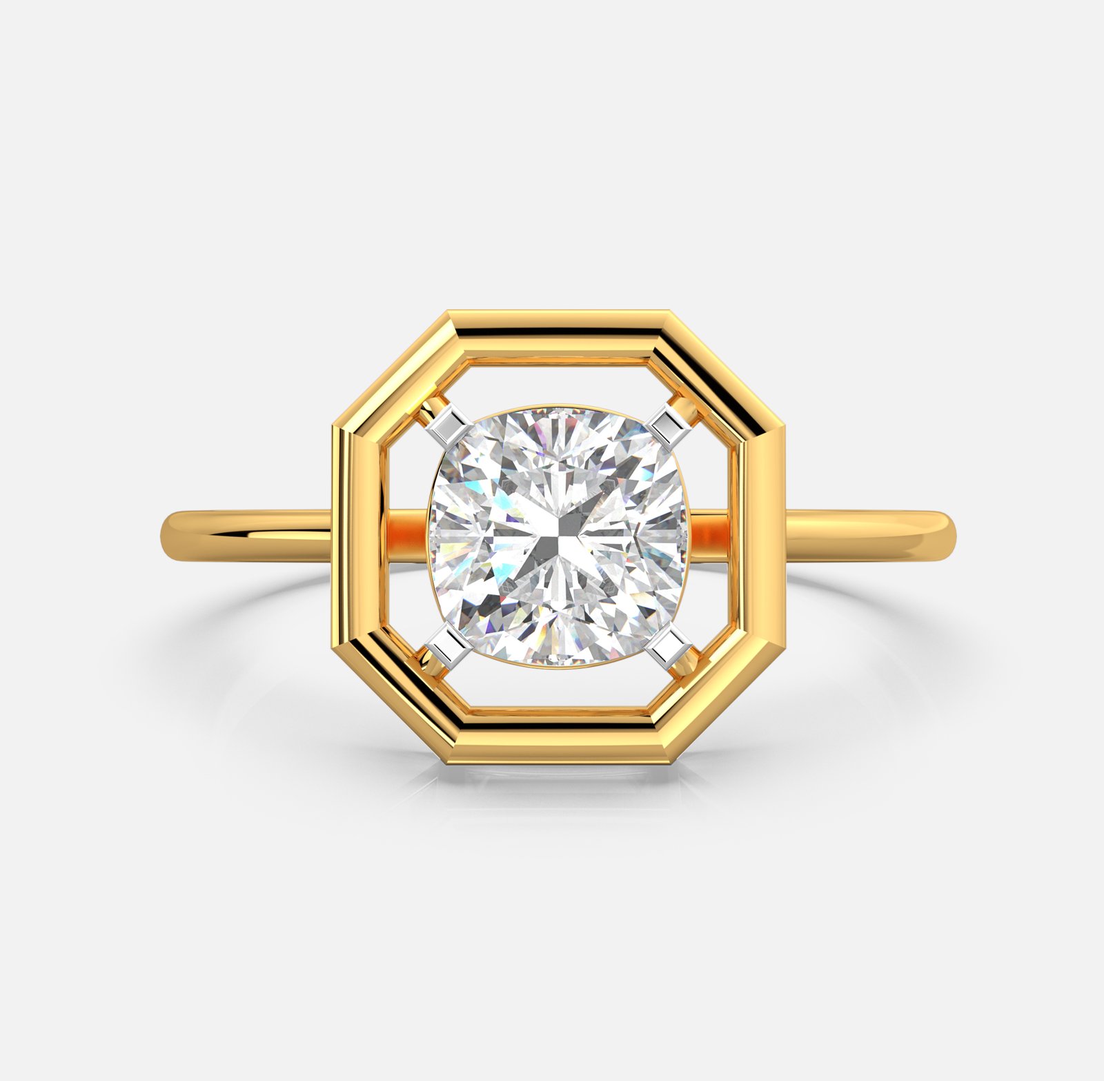 Octave Halo Diamond Ring