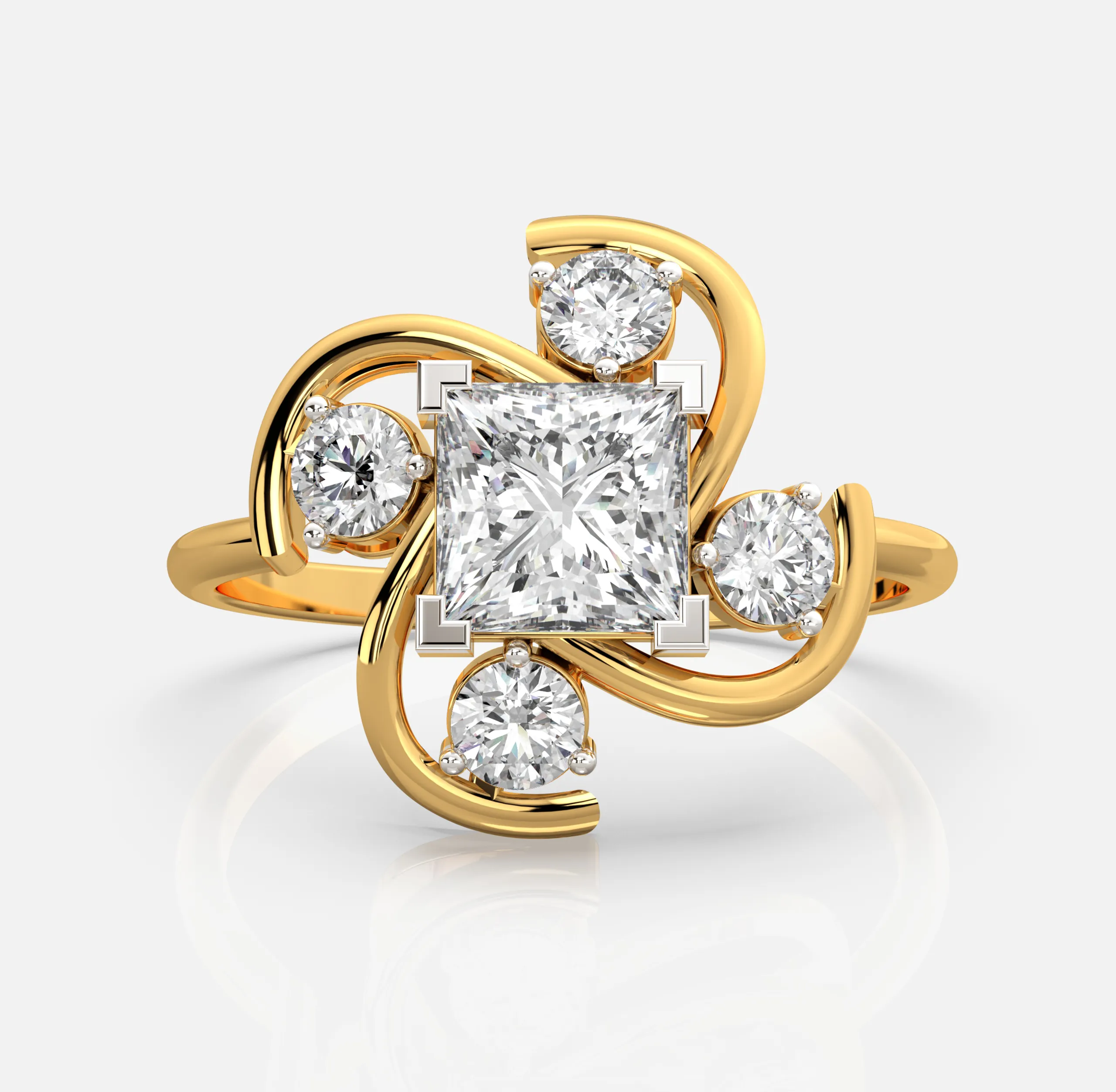Whirlwind Diamond Bloom Ring
