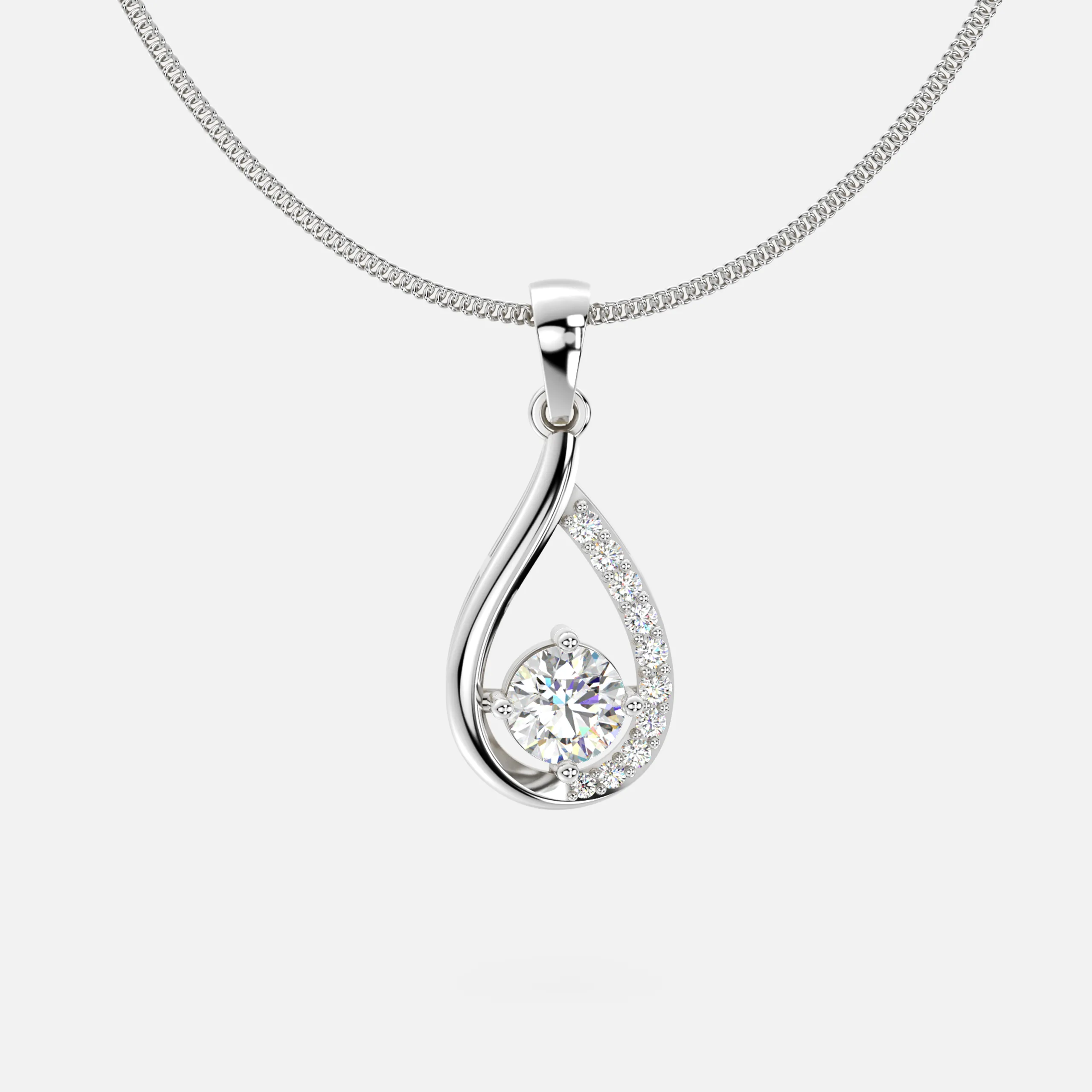 Diva Dewdrop Diamond Pendant