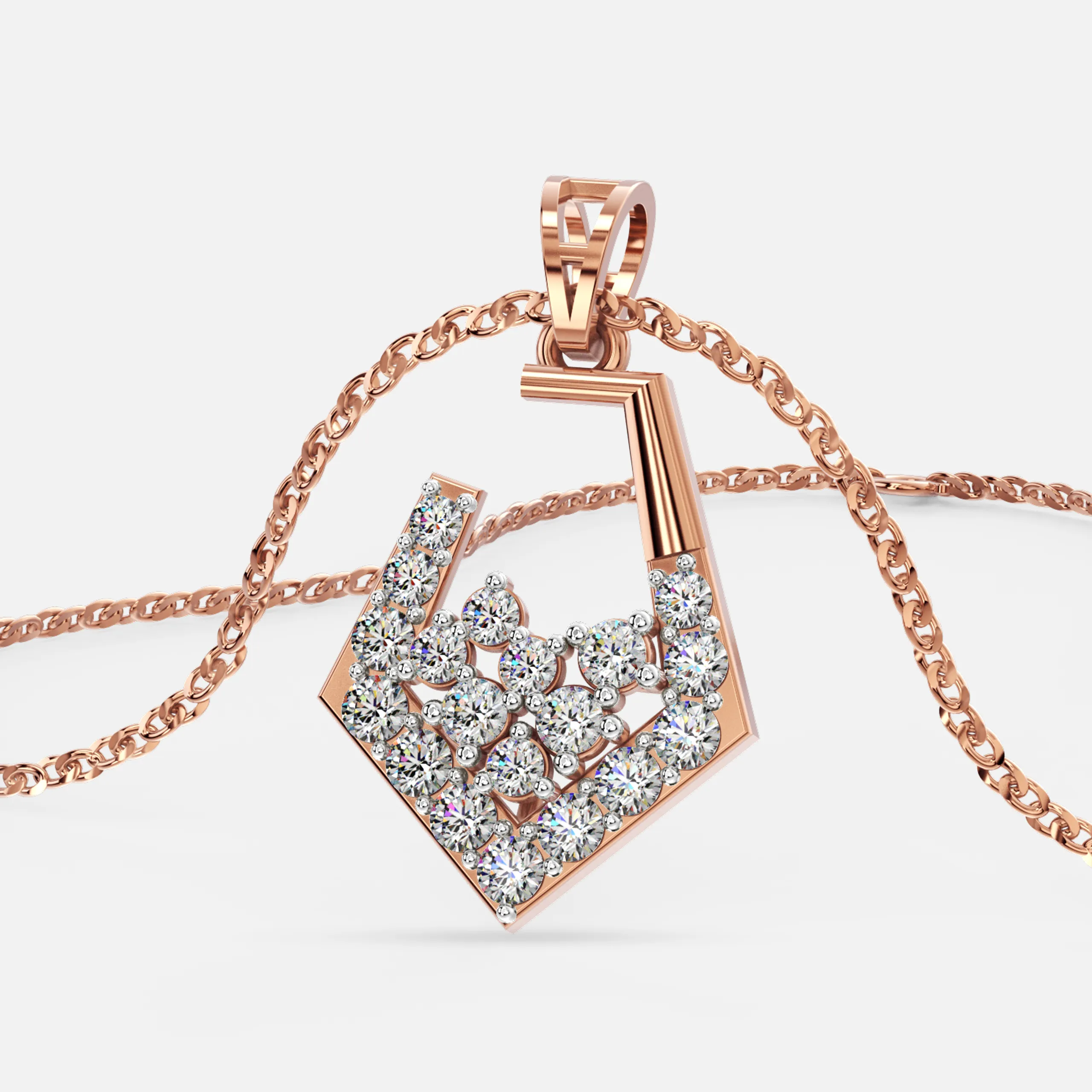 Sterling Sparkle Diamond Pendant