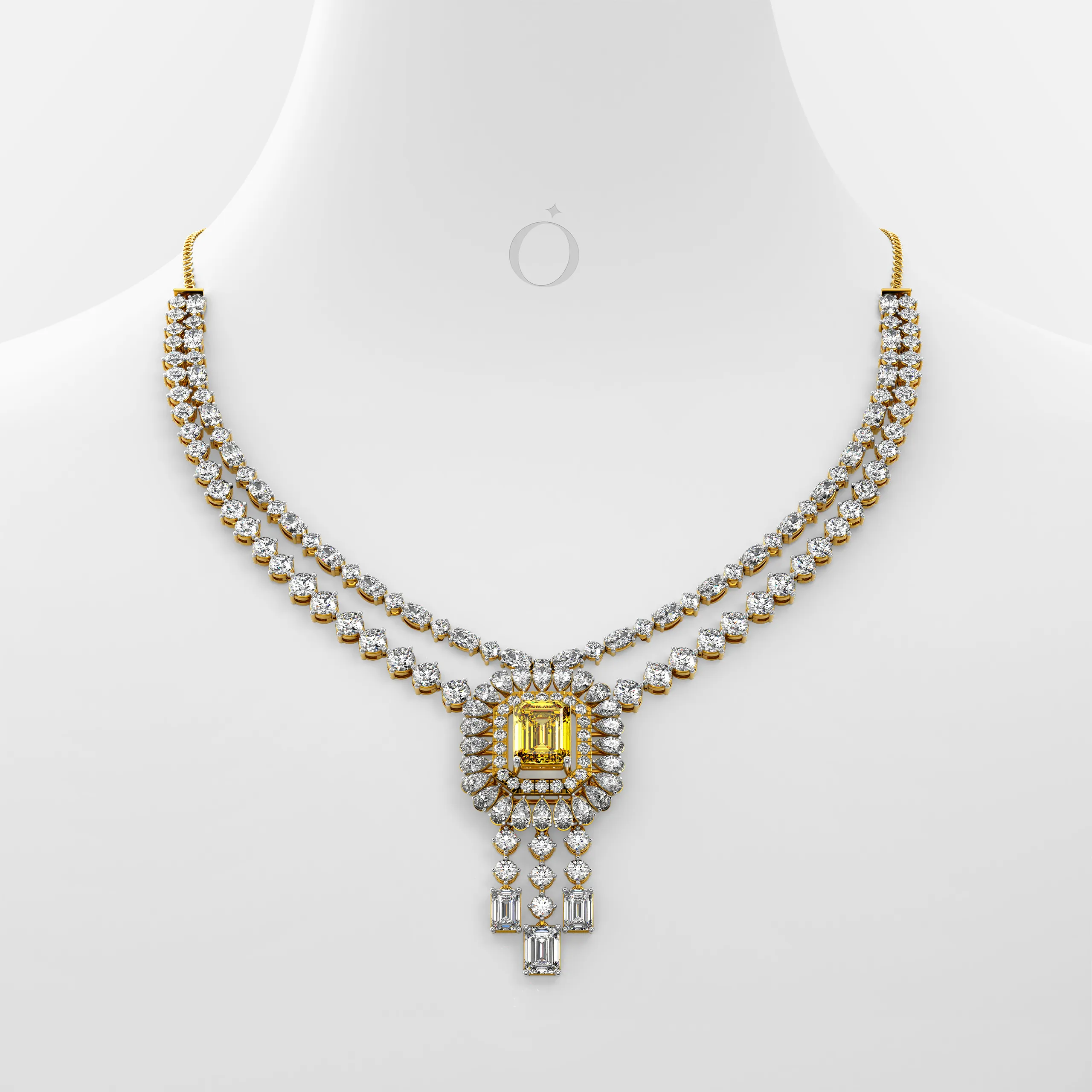 Celestial Glow Diamond Necklace