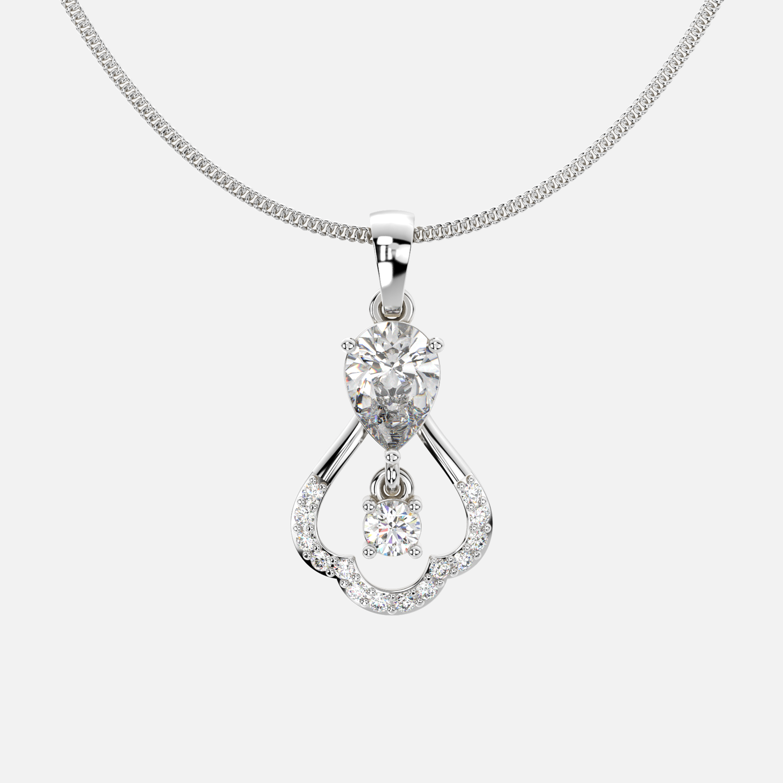 Teardrop Radiance Diamond Pendant