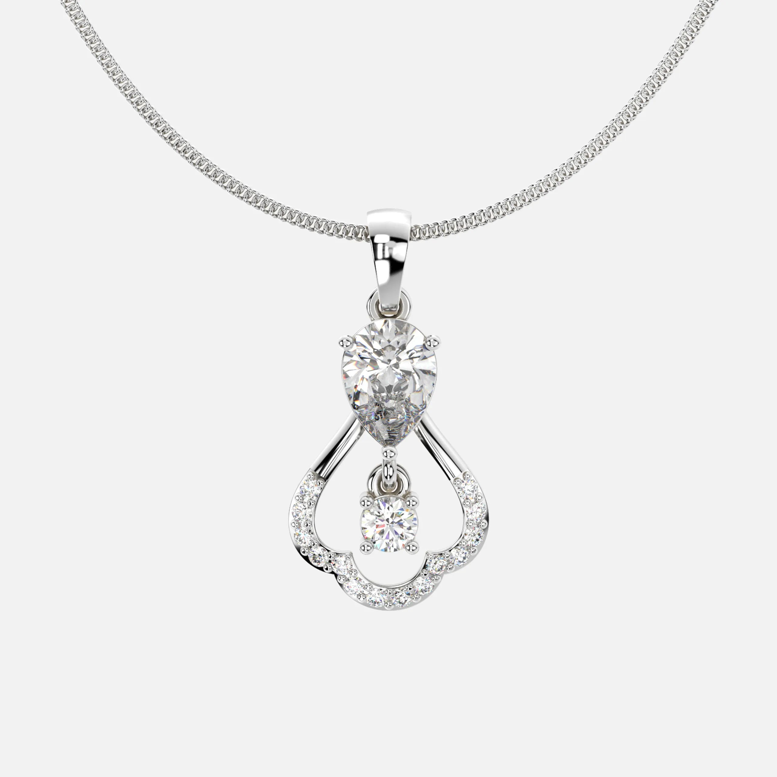 Teardrop Radiance Diamond Pendant