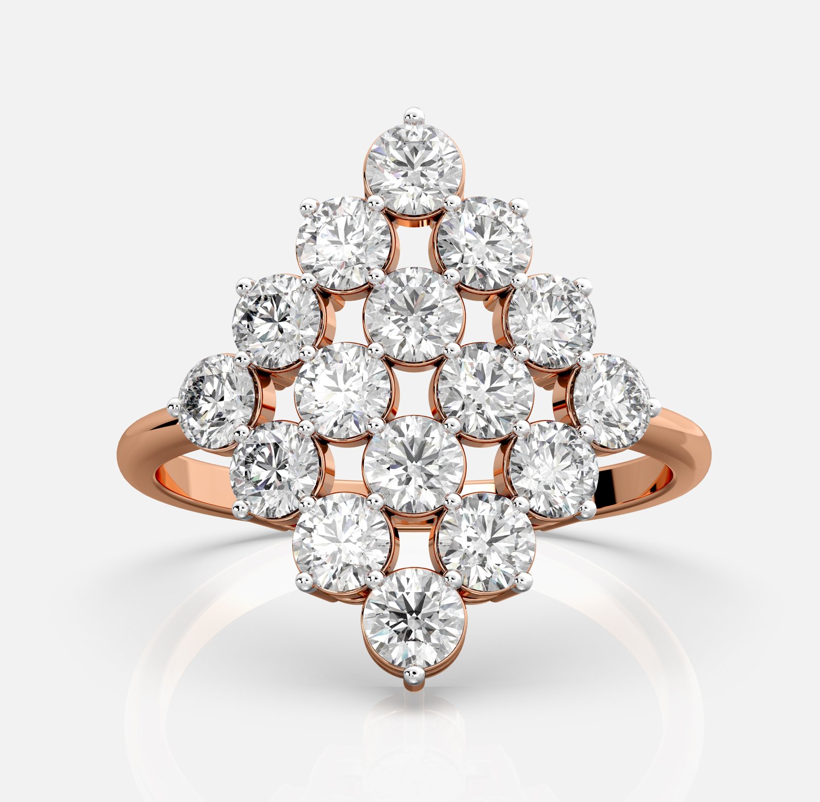 The Celestial Cluster Diamond Ring