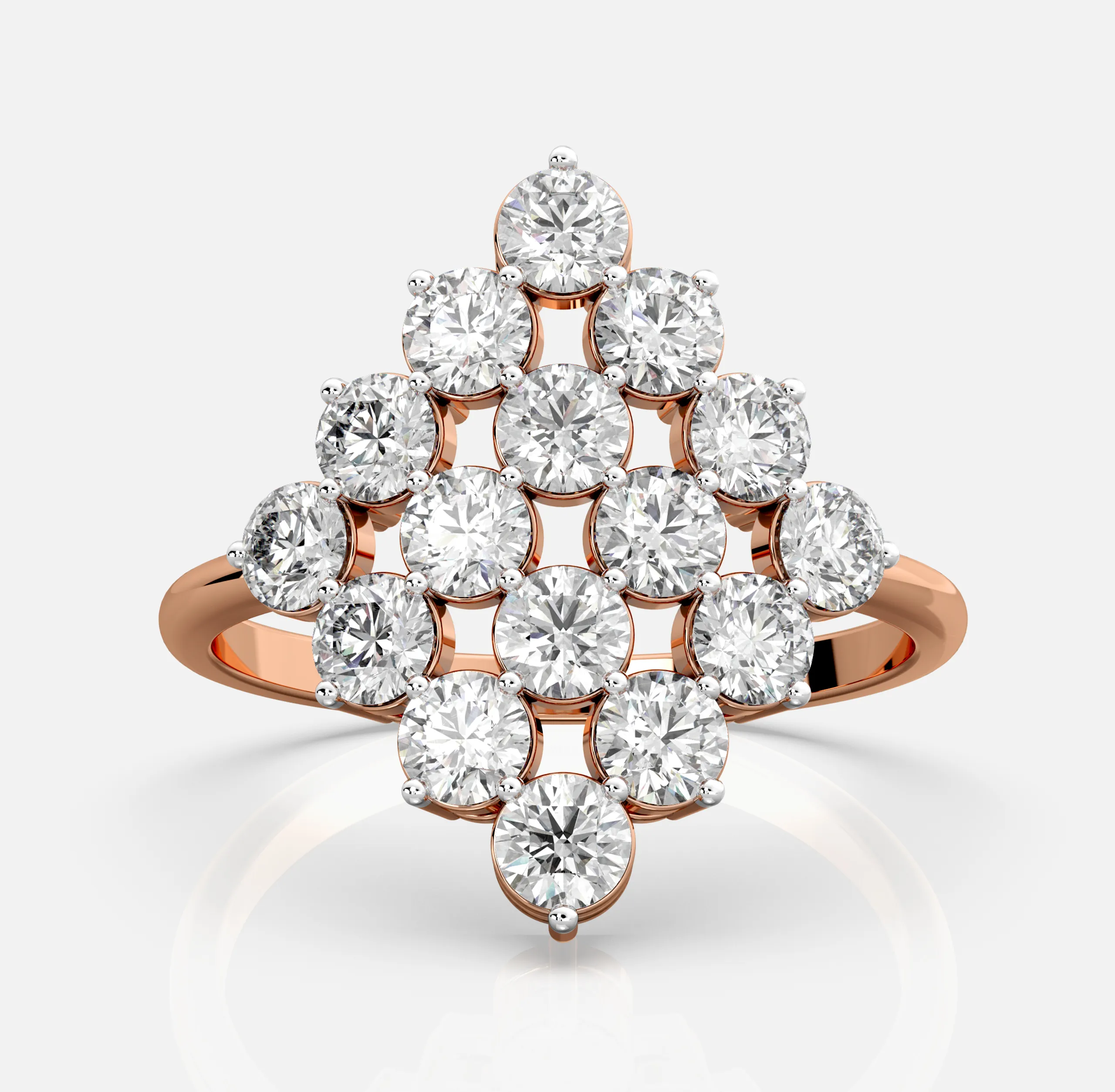 The Celestial Cluster Diamond Ring